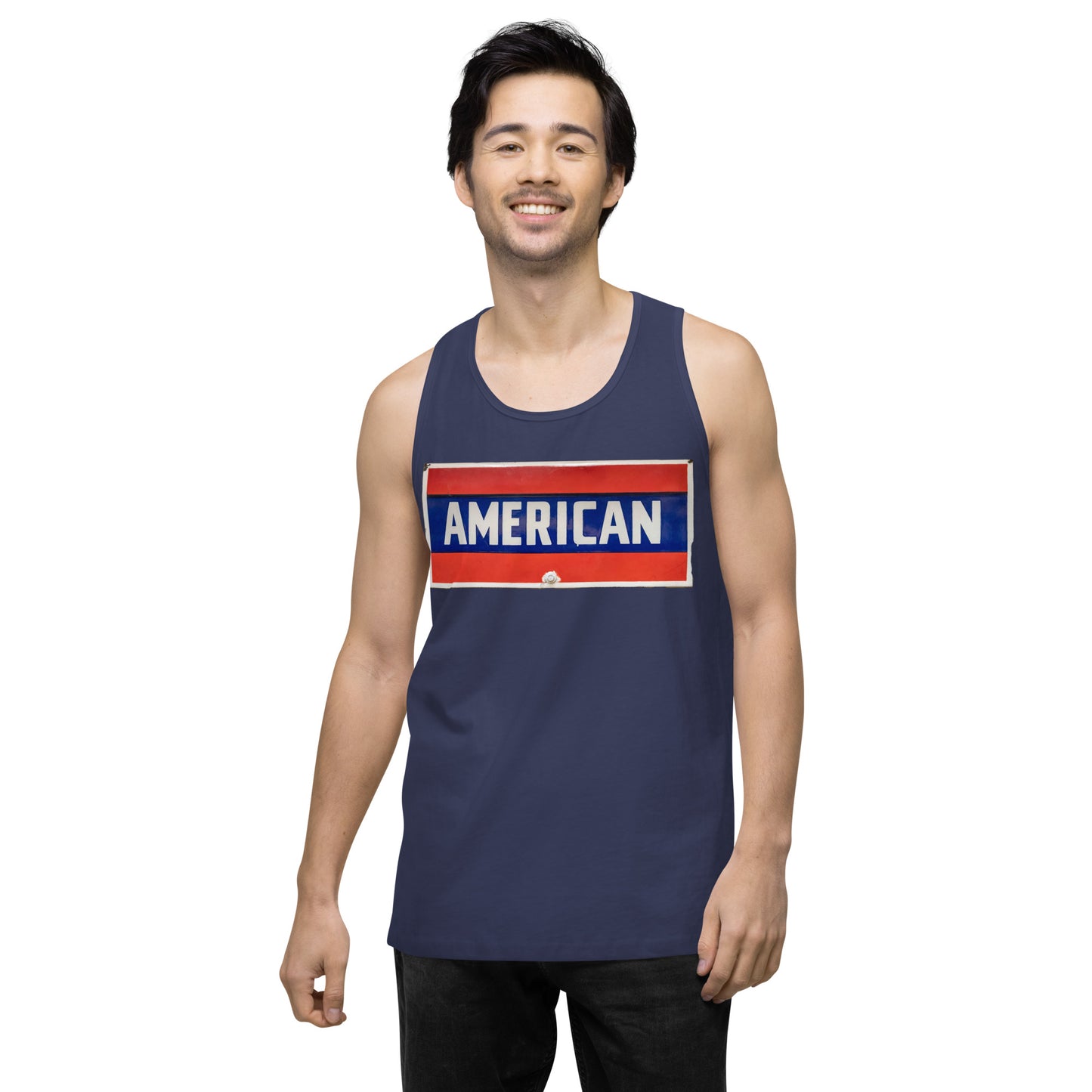 American Sign Porcelain Vintage Style Men’s premium tank top