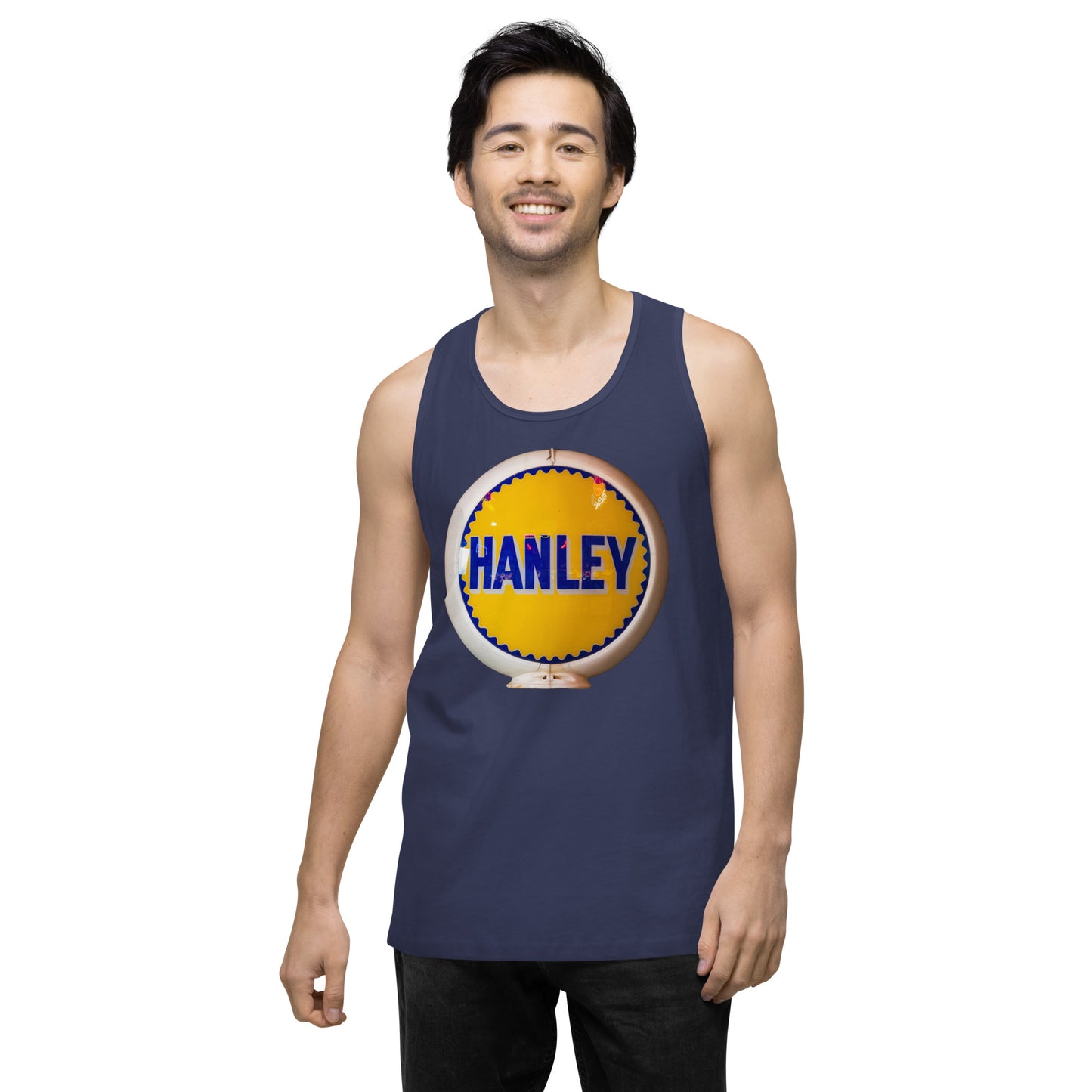 Retro Gas Globe Handly Men’s premium tank top