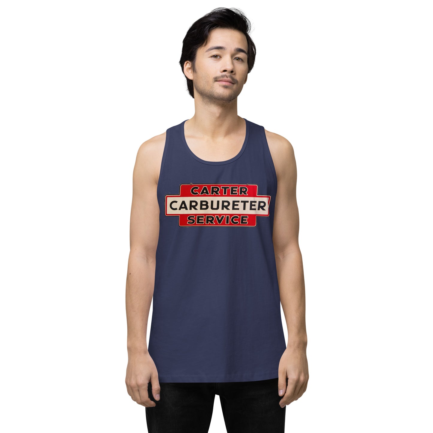 Carter Carbs Tin Style Shop Sign Men’s premium tank top