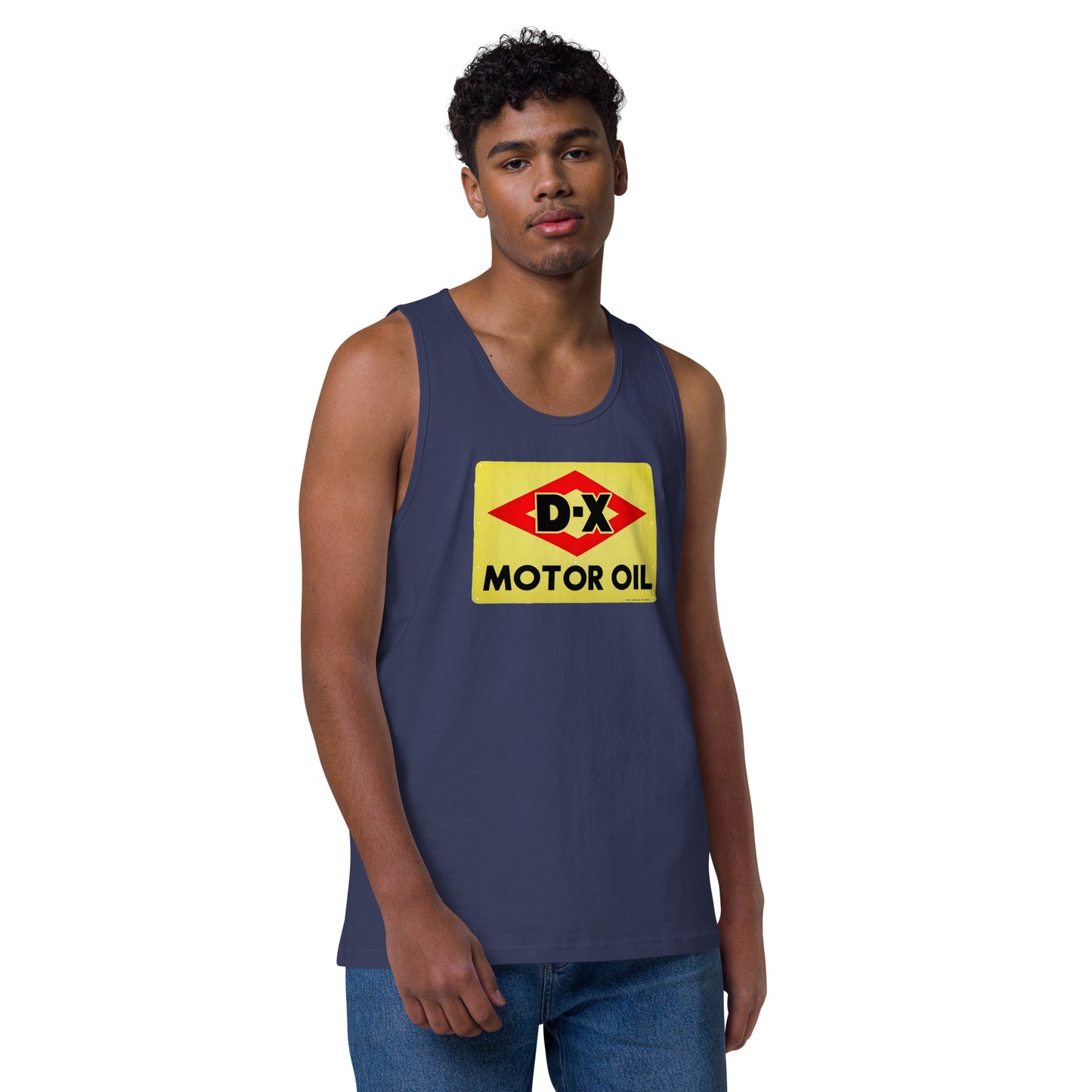 DX Oil Vintage Sign Style Men’s premium tank top