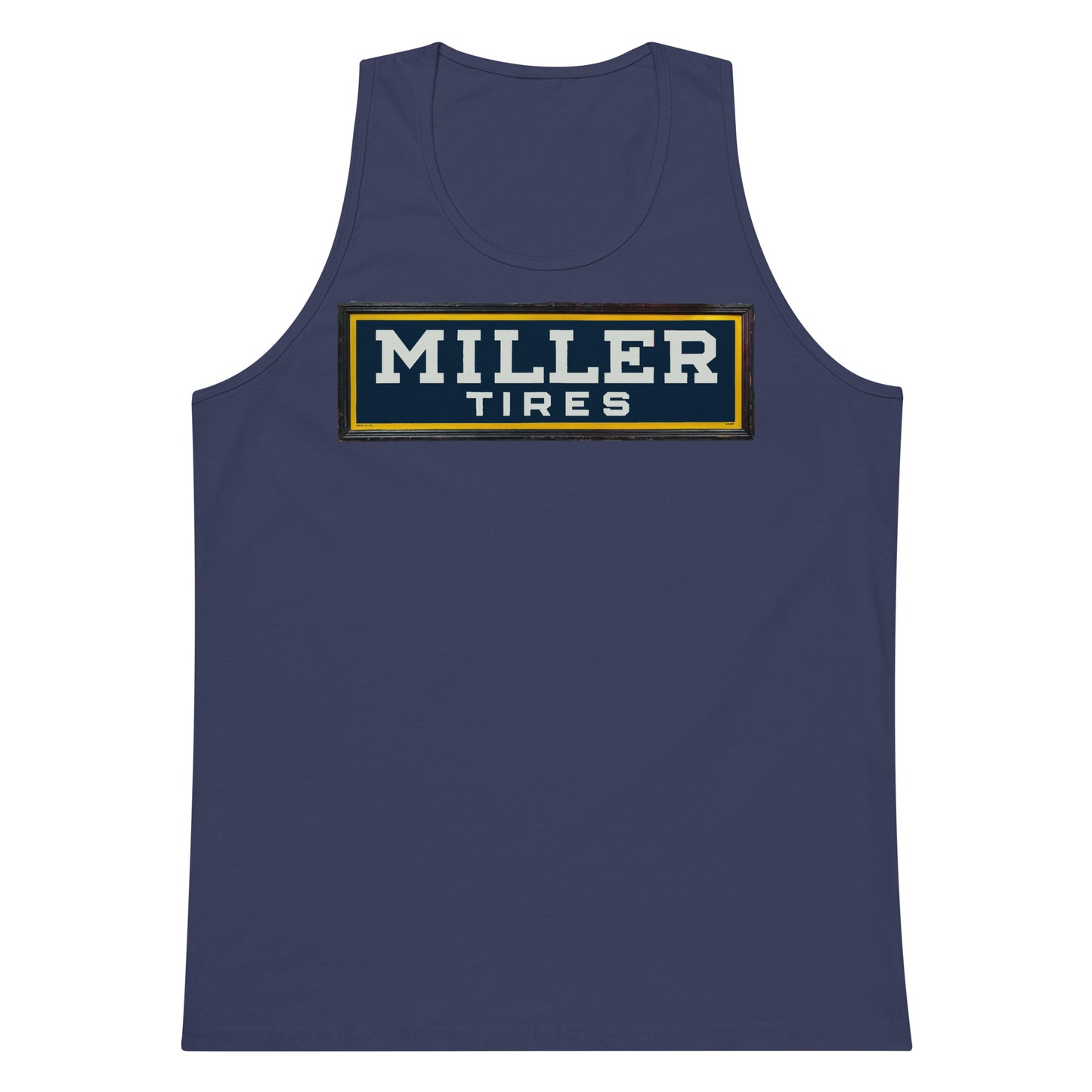 Vintage Miller Tire Sign Men’s premium tank top