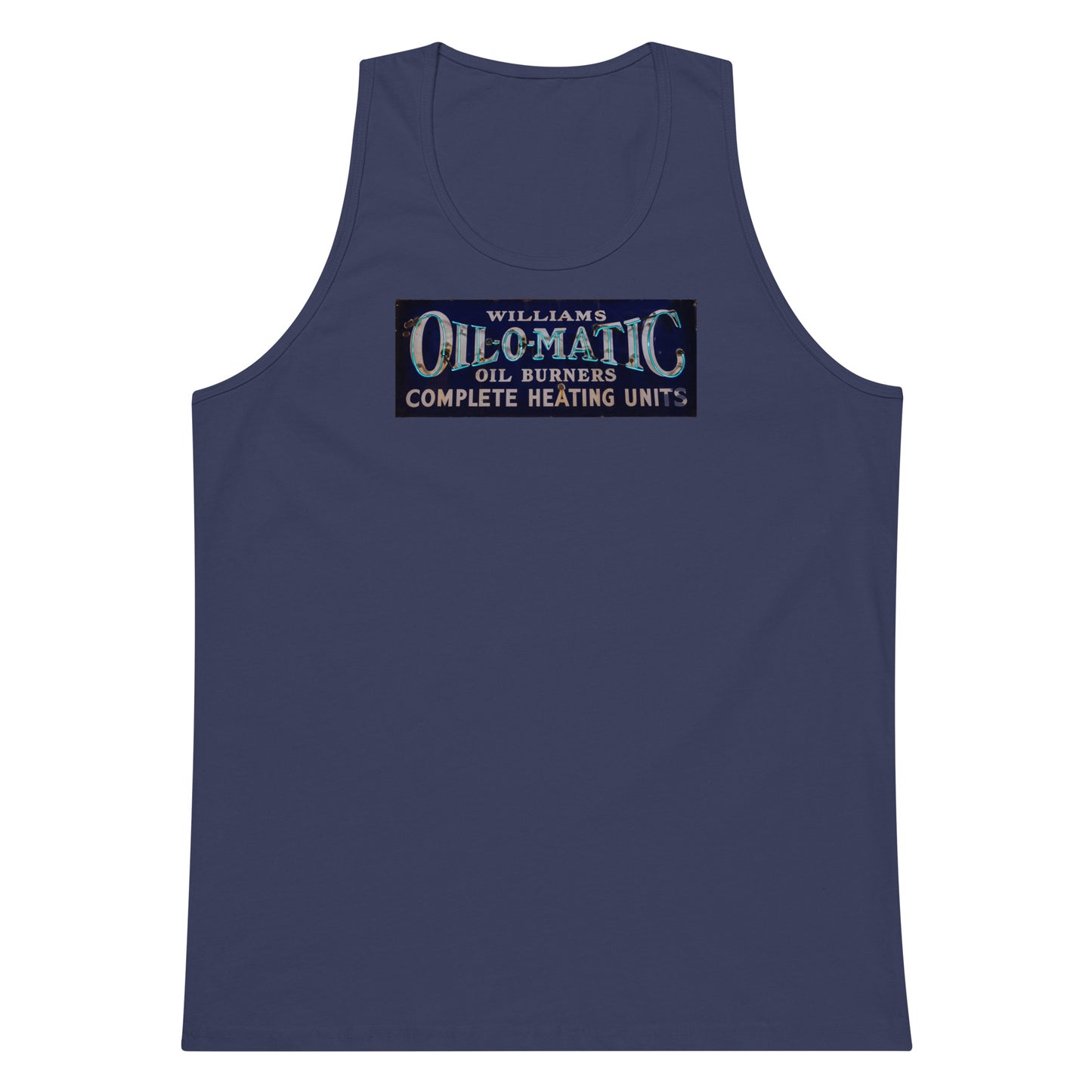 Vintage Oil O Matic Heating Neon Style Men’s premium tank top