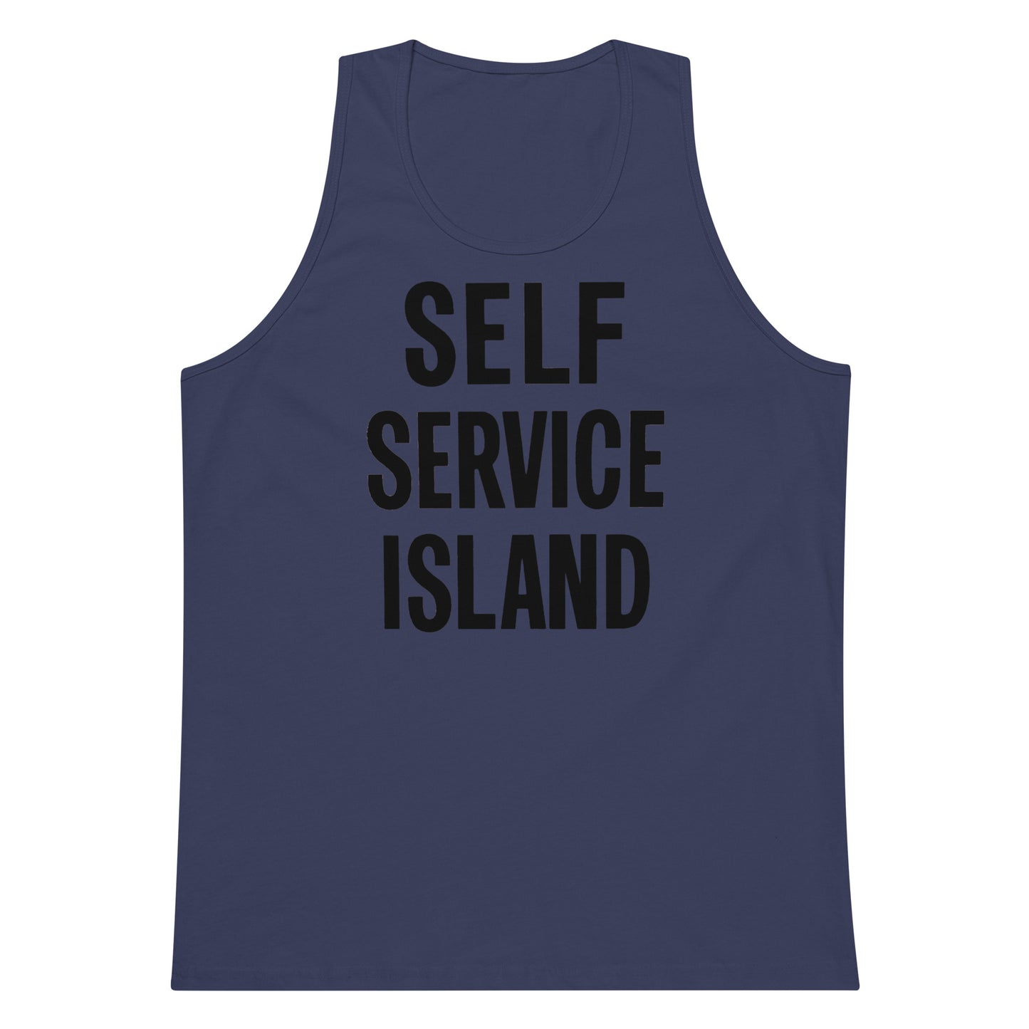 Self Service Island Design Men’s premium tank top