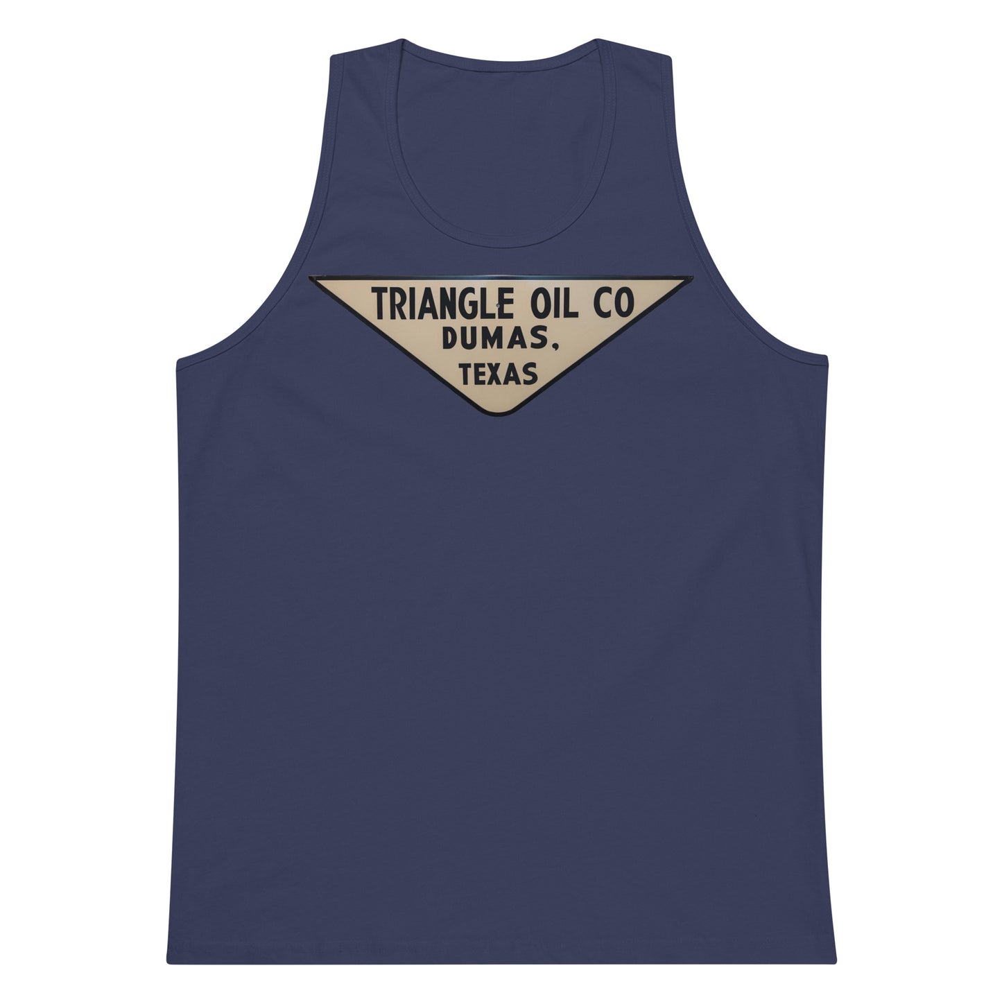 Retro Triangle Oil Company Tin Style Men’s premium tank top