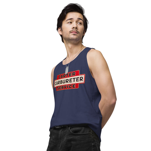 Carter Carbs Tin Style Shop Sign Men’s premium tank top