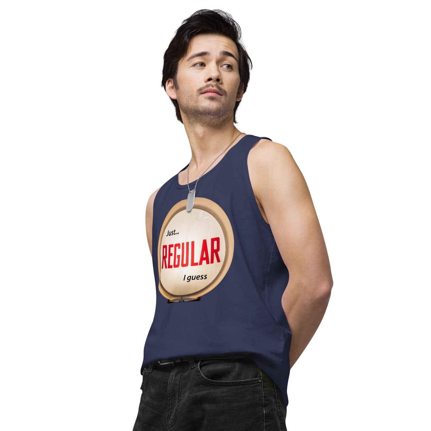 Retro Gas Globe Style Regular Men’s premium tank top