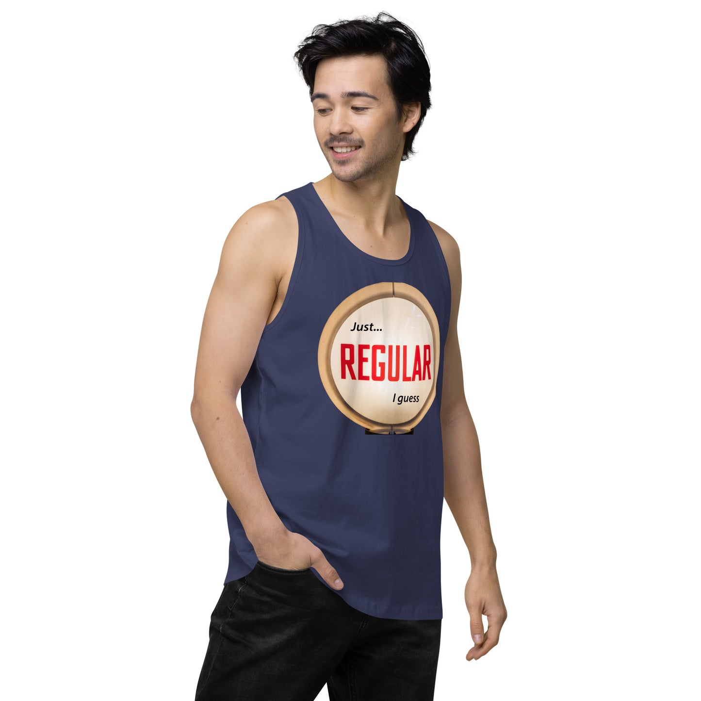 Retro Gas Globe Style Regular Men’s premium tank top