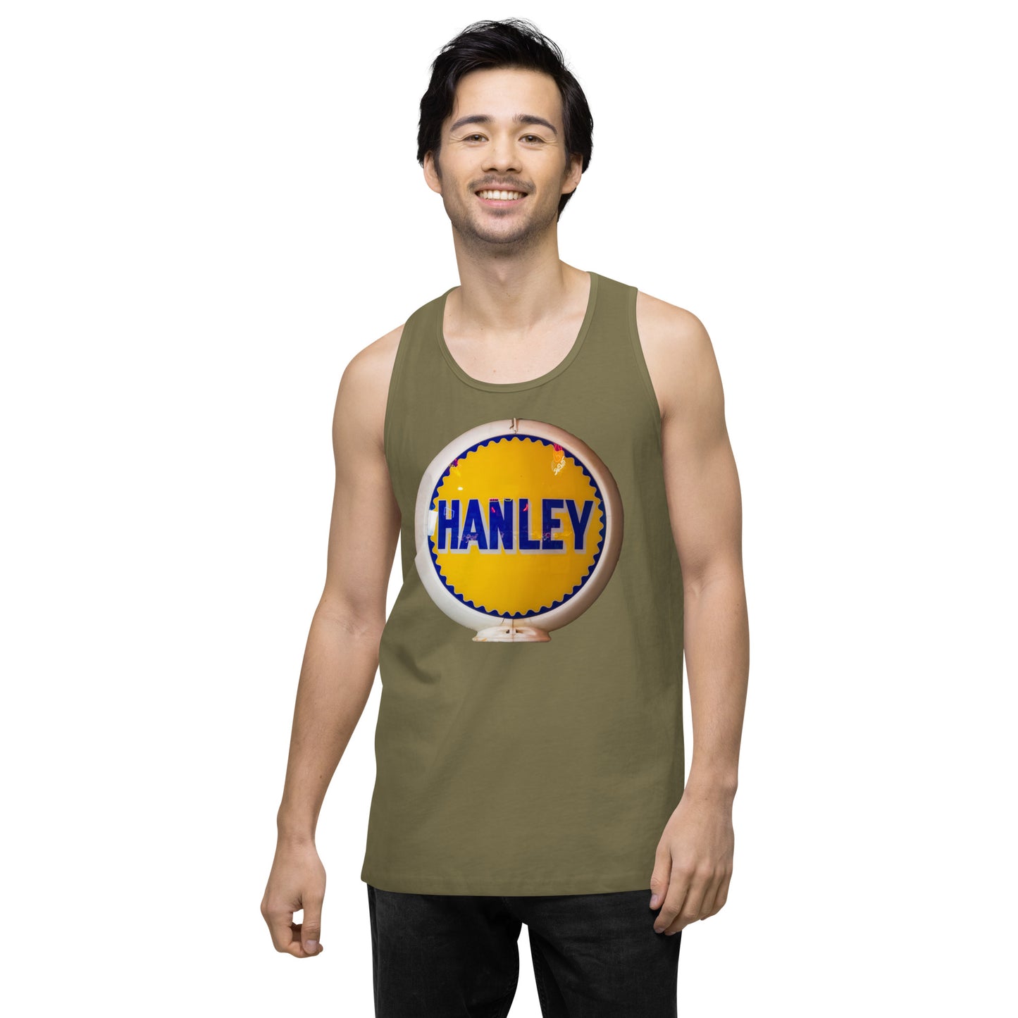 Retro Gas Globe Handly Men’s premium tank top