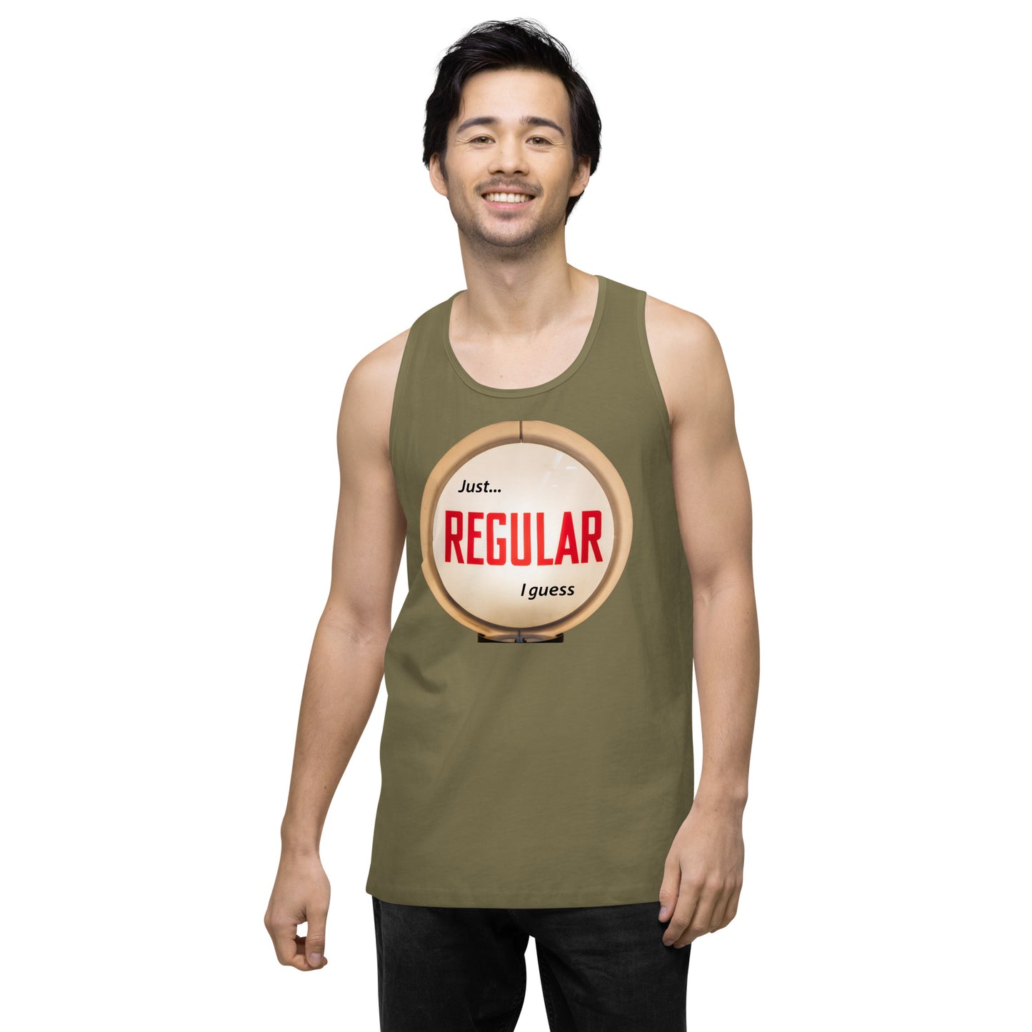 Retro Gas Globe Style Regular Men’s premium tank top