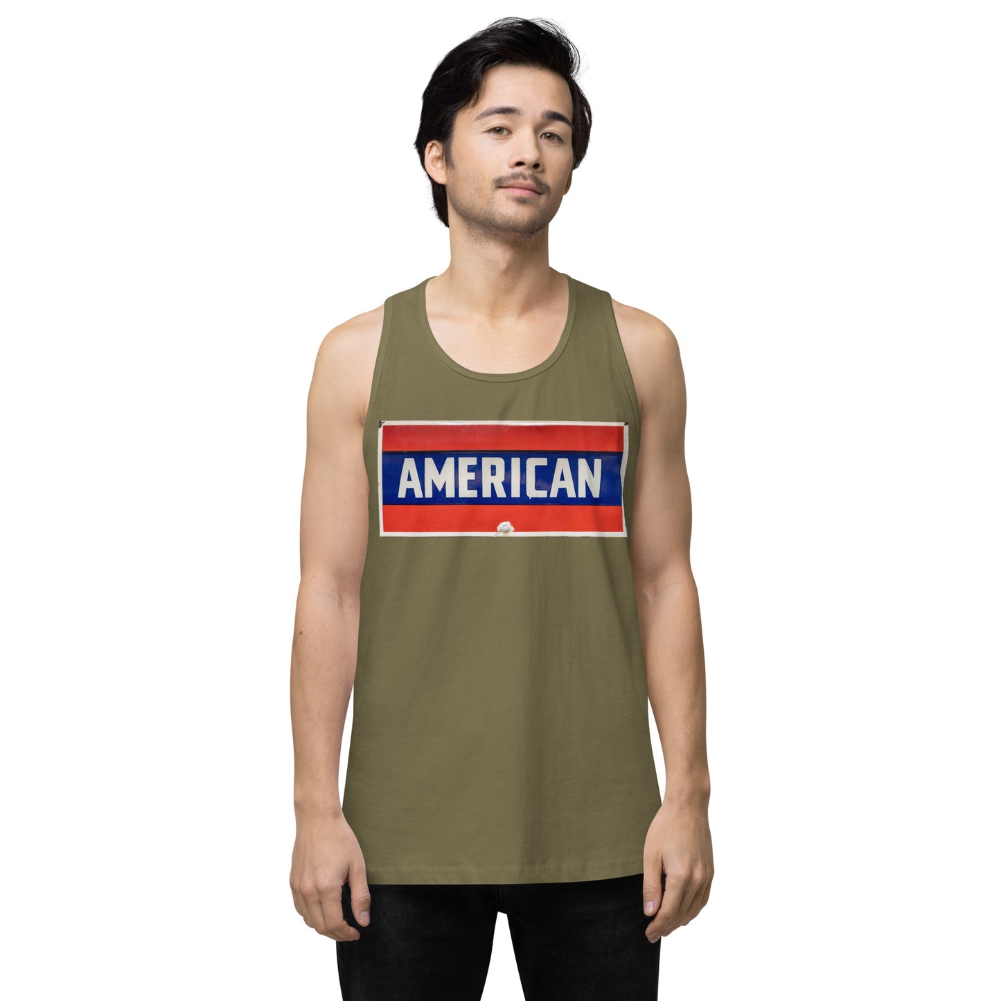 American Sign Porcelain Vintage Style Men’s premium tank top