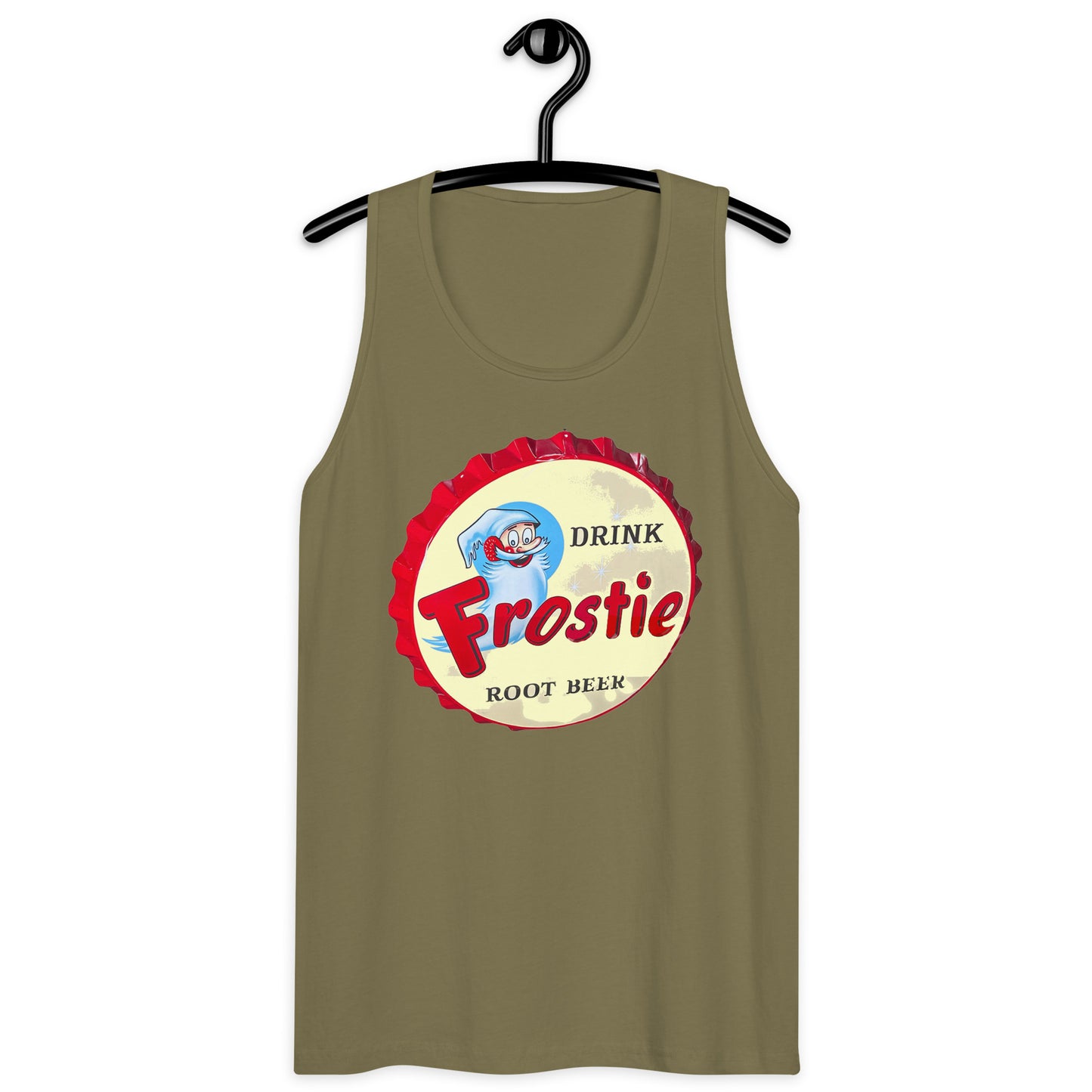 Vintage Root Beer Store Sign Men’s premium tank top