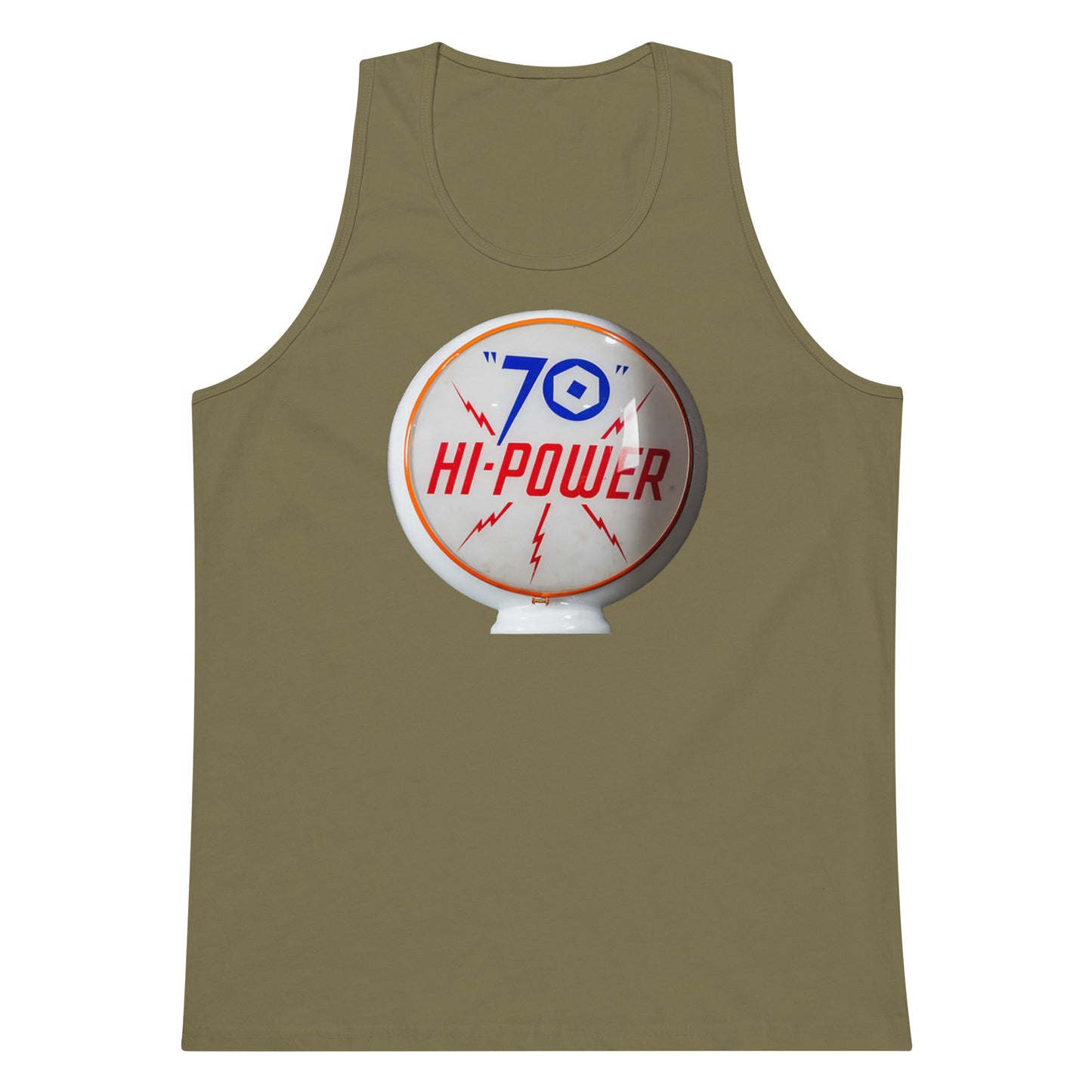 Gas Globe Retro Globe Design Men’s premium tank top