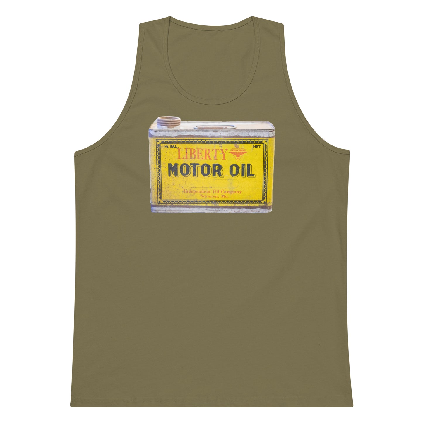 Vintage Patina Oil Can Men’s premium tank top