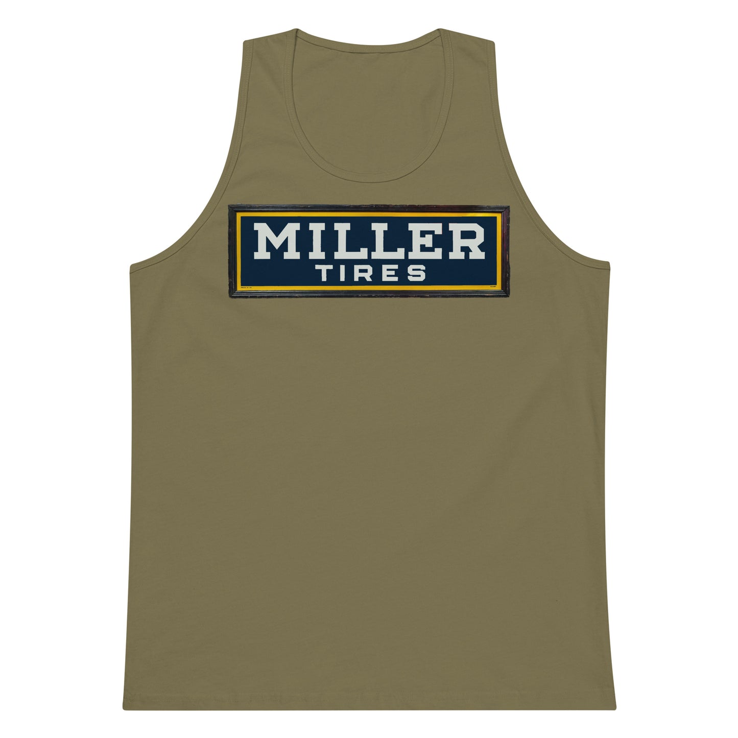 Vintage Miller Tire Sign Men’s premium tank top