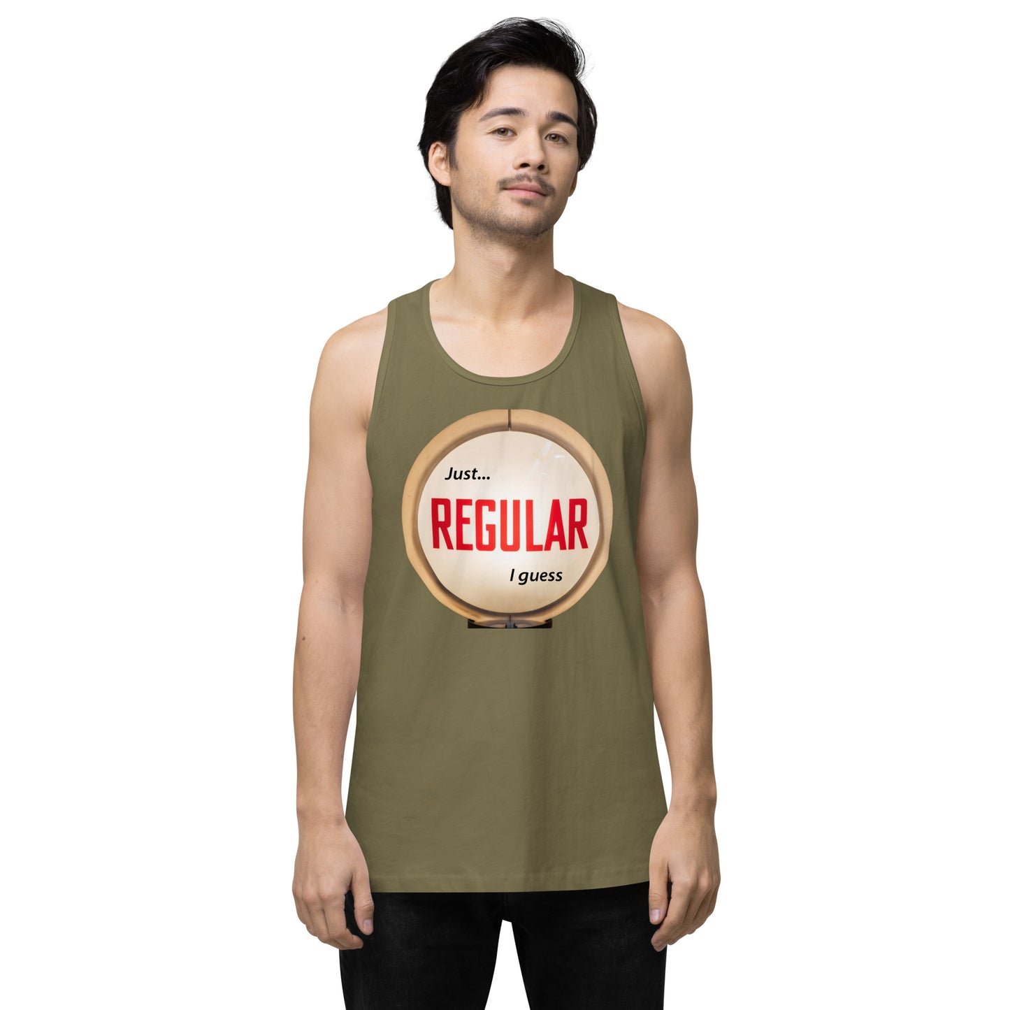 Retro Gas Globe Style Regular Men’s premium tank top