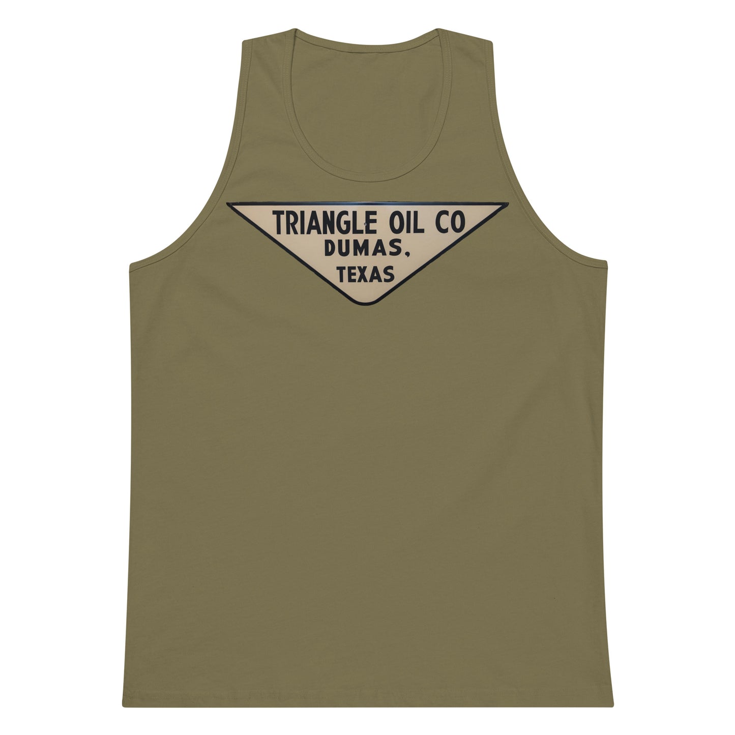 Retro Triangle Oil Company Tin Style Men’s premium tank top