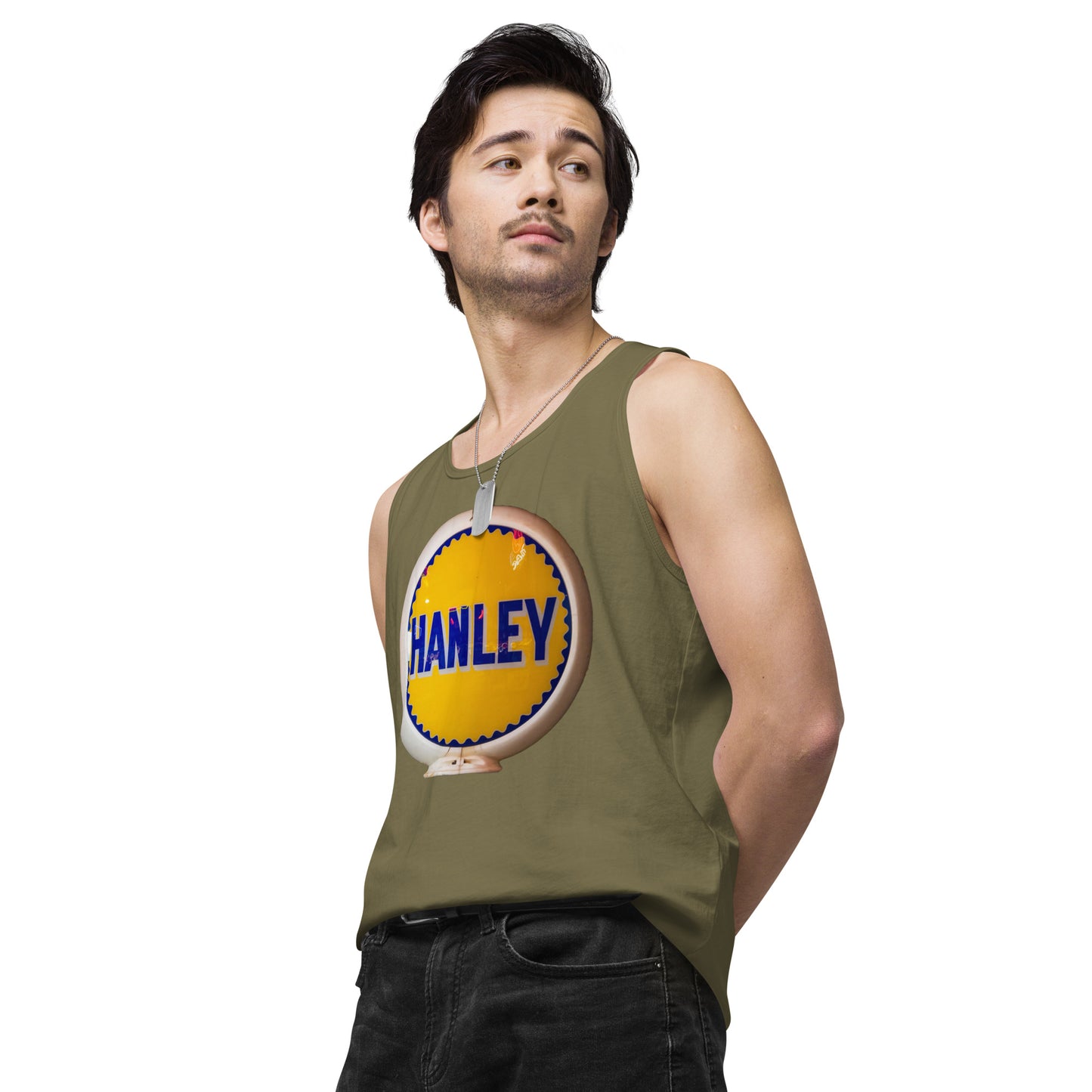 Retro Gas Globe Handly Men’s premium tank top