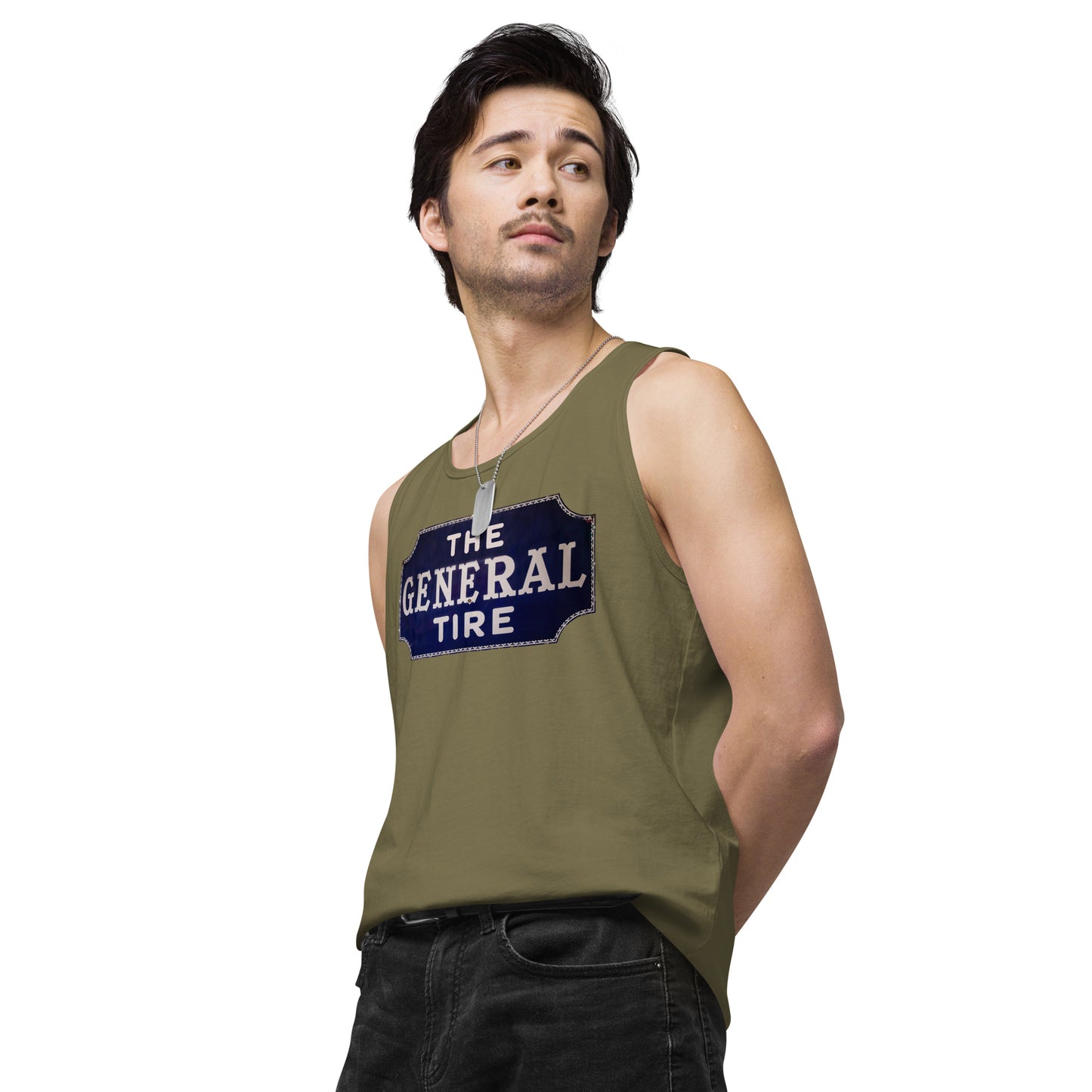 Vintage Tire Tin Style Men’s premium tank top