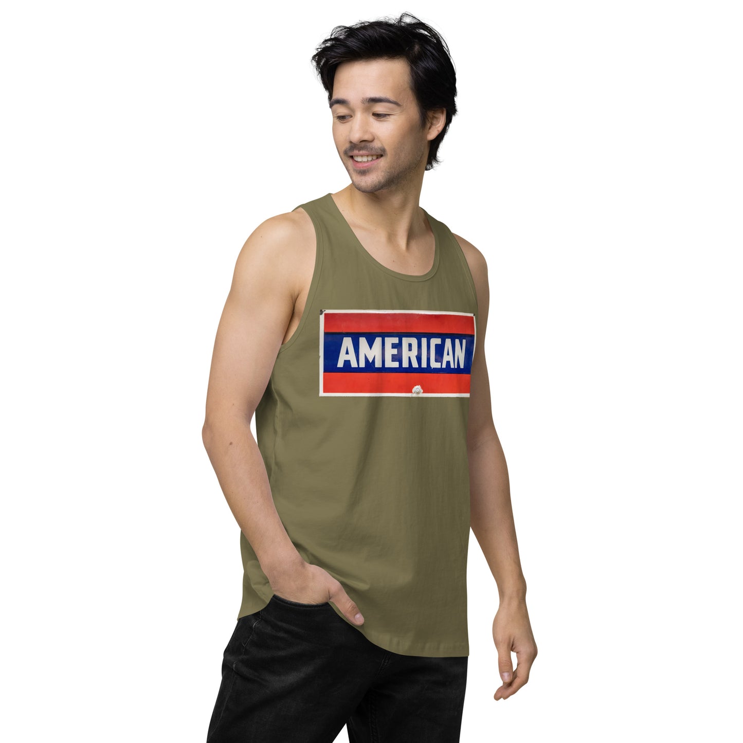 American Sign Porcelain Vintage Style Men’s premium tank top