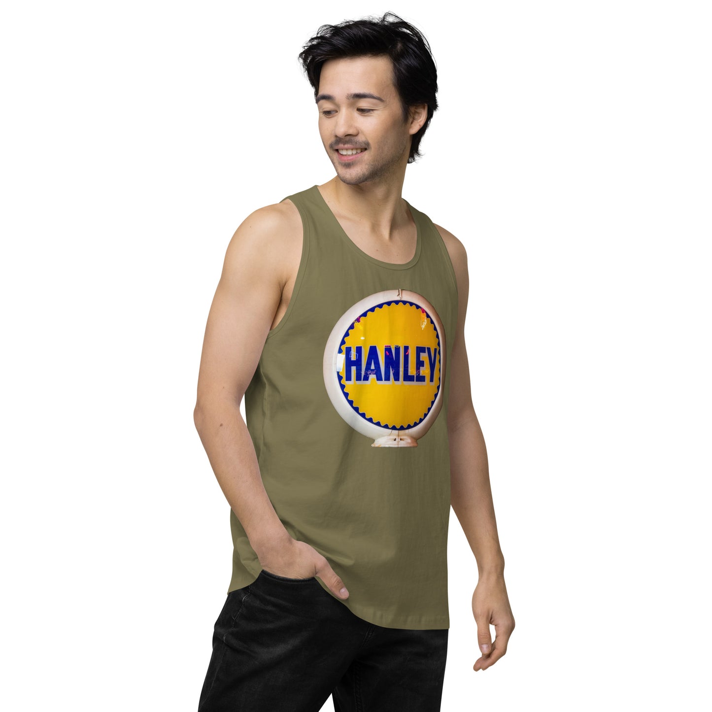 Retro Gas Globe Handly Men’s premium tank top