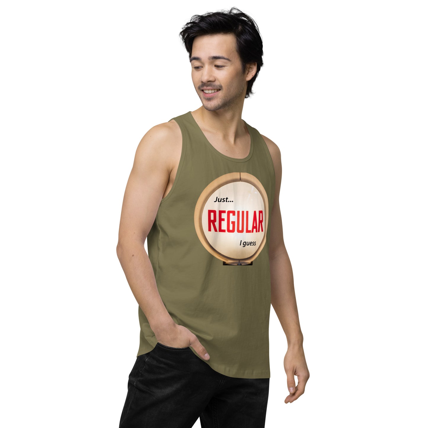 Retro Gas Globe Style Regular Men’s premium tank top