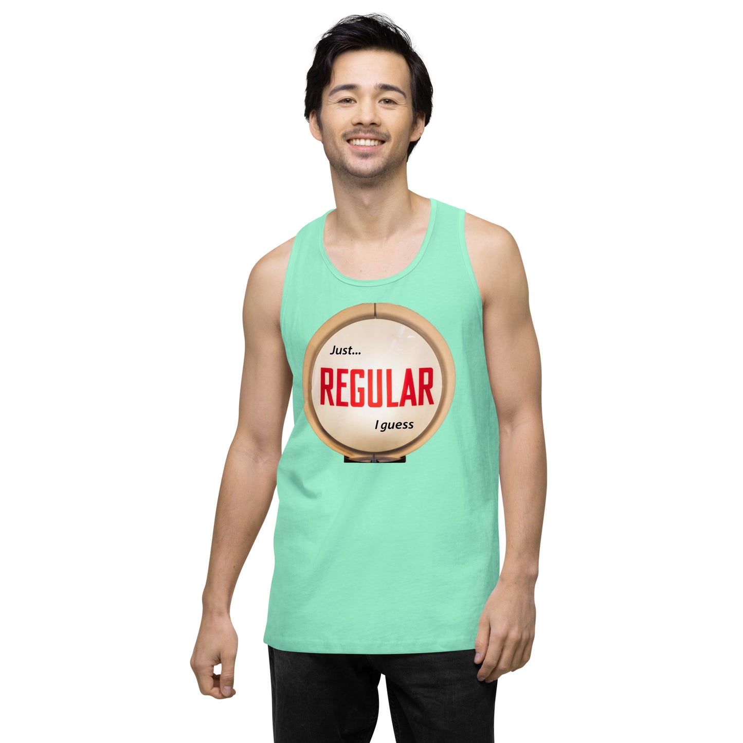 Retro Gas Globe Style Regular Men’s premium tank top