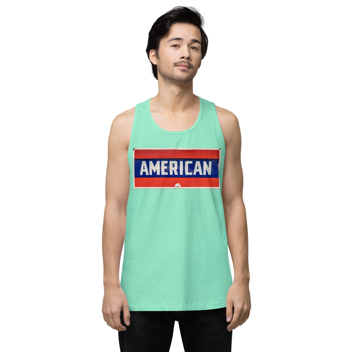 American Sign Porcelain Vintage Style Men’s premium tank top