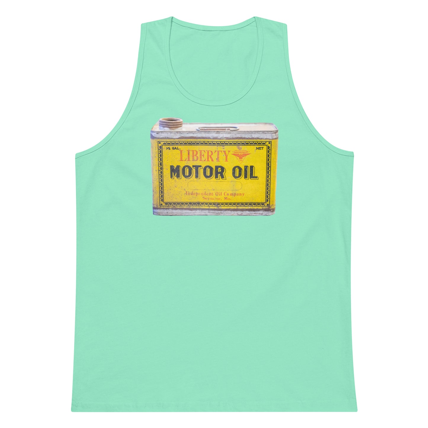 Vintage Patina Oil Can Men’s premium tank top