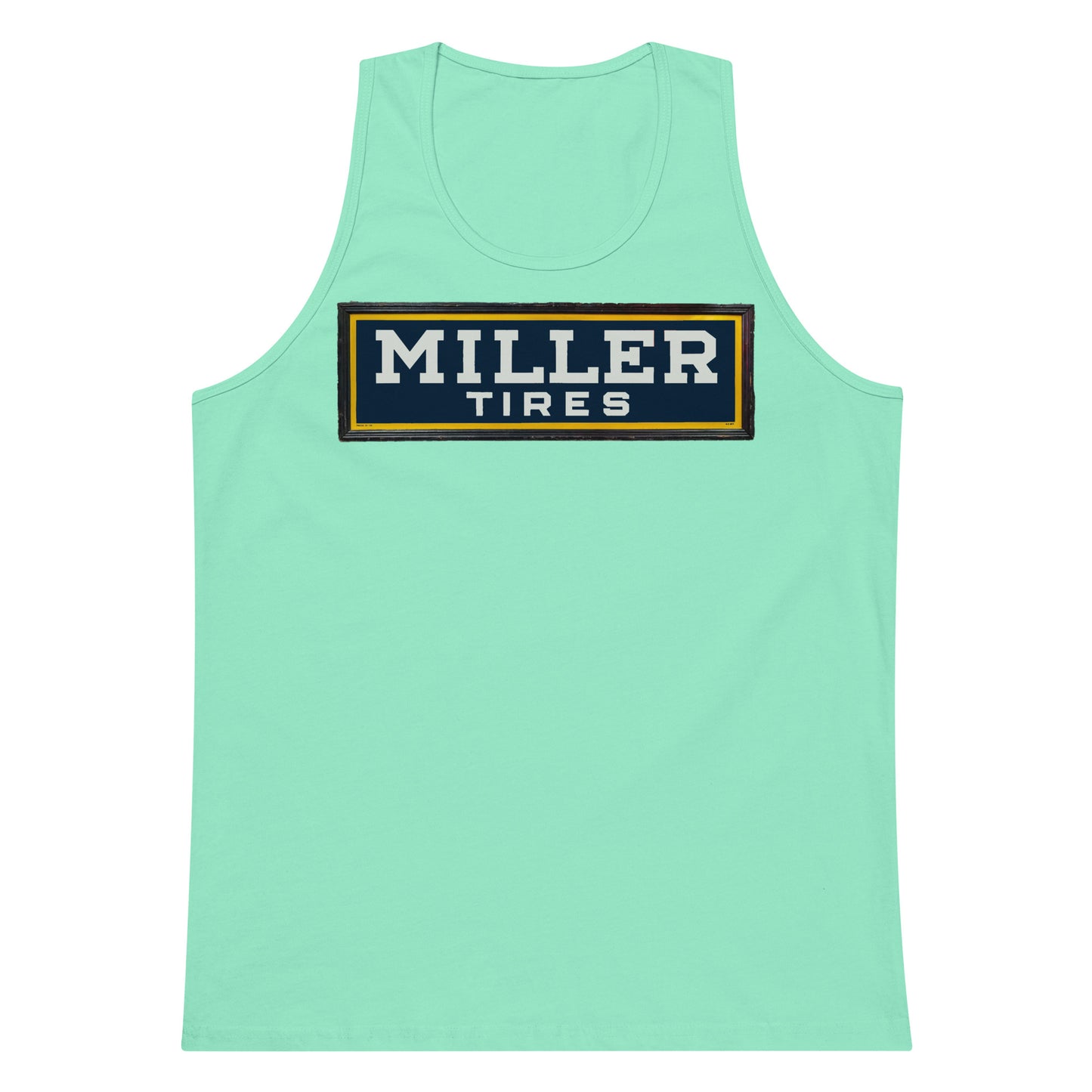 Vintage Miller Tire Sign Men’s premium tank top