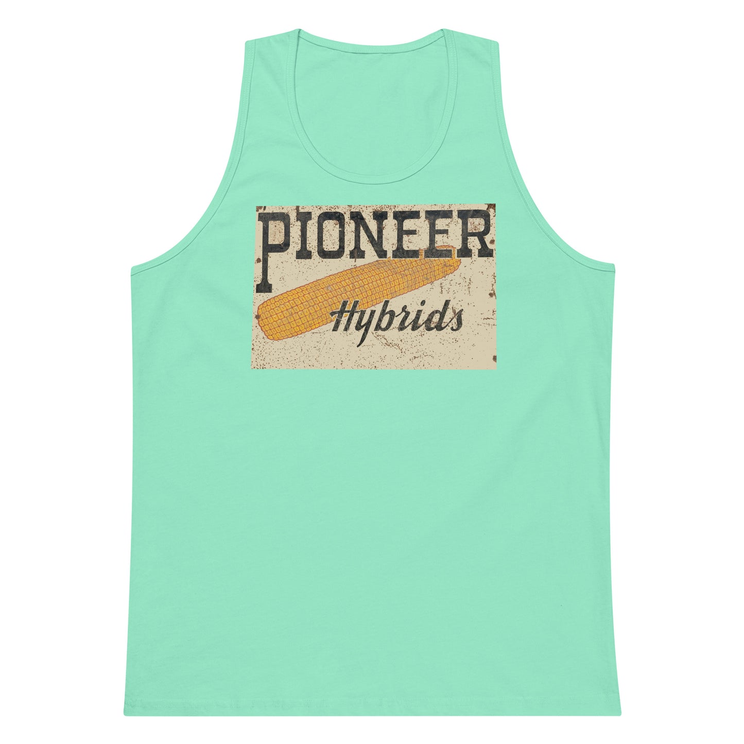 Vintage Pioneer Sign Men’s premium tank top