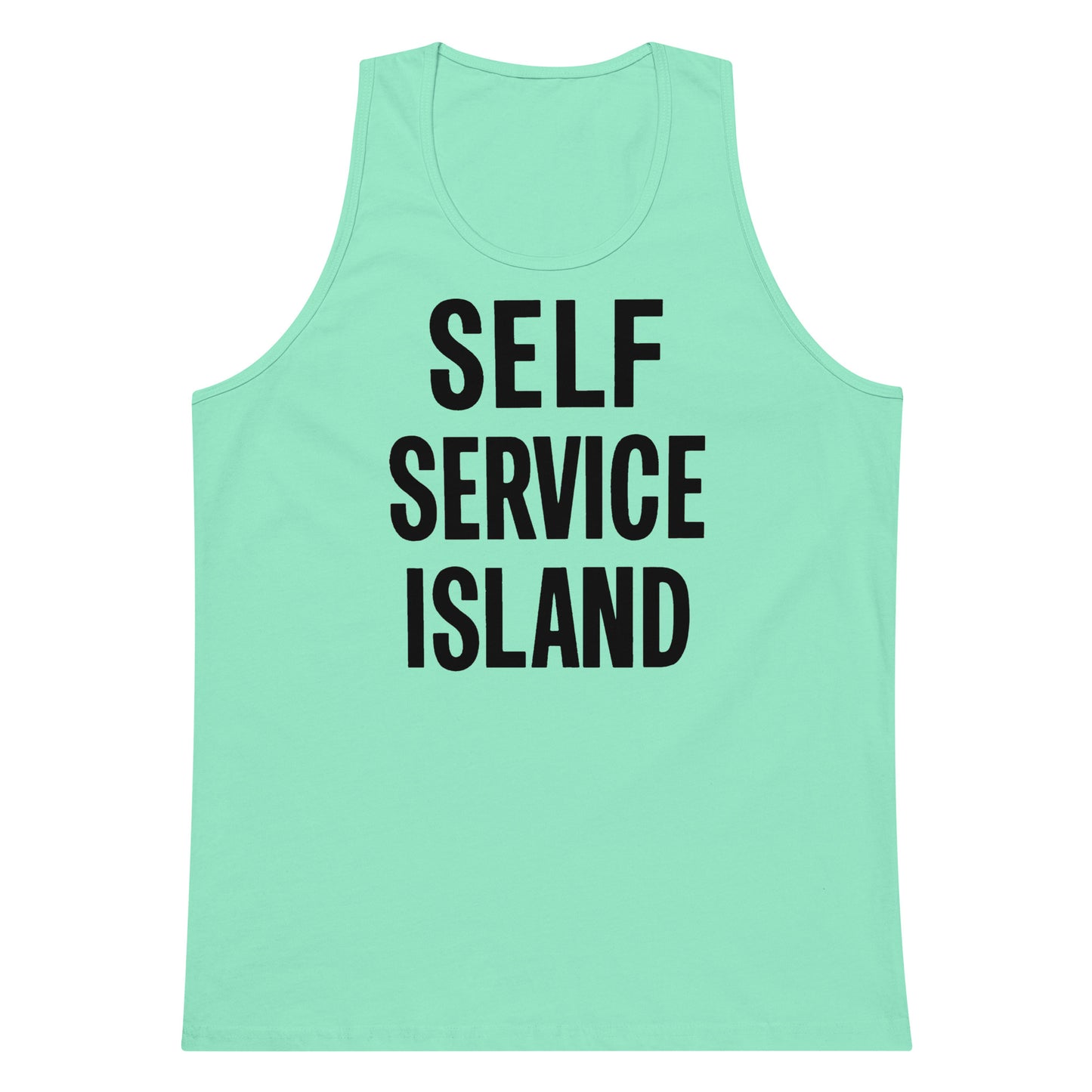 Self Service Island Design Men’s premium tank top