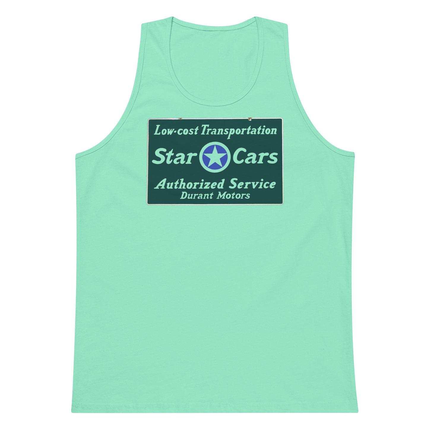 Retro Star Cars Porcelin Style Painted Men’s premium tank top