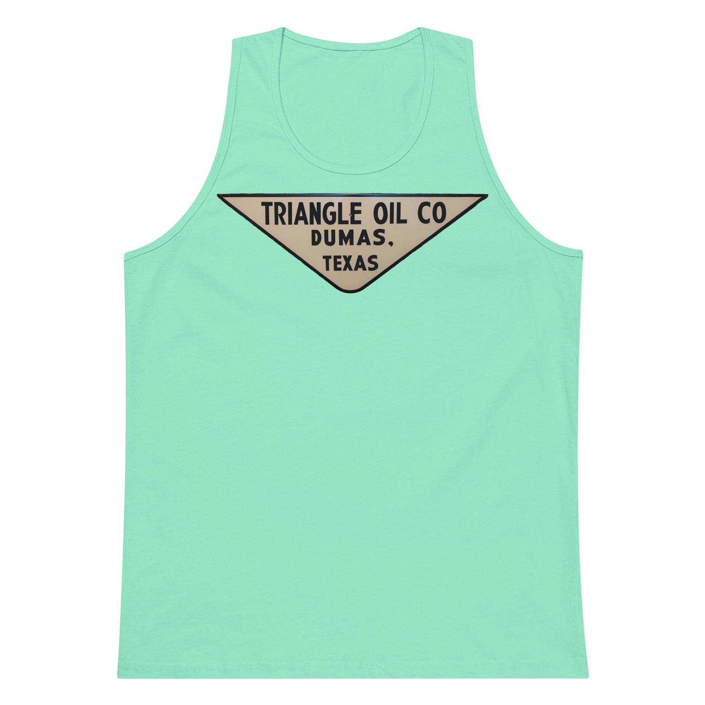 Retro Triangle Oil Company Tin Style Men’s premium tank top