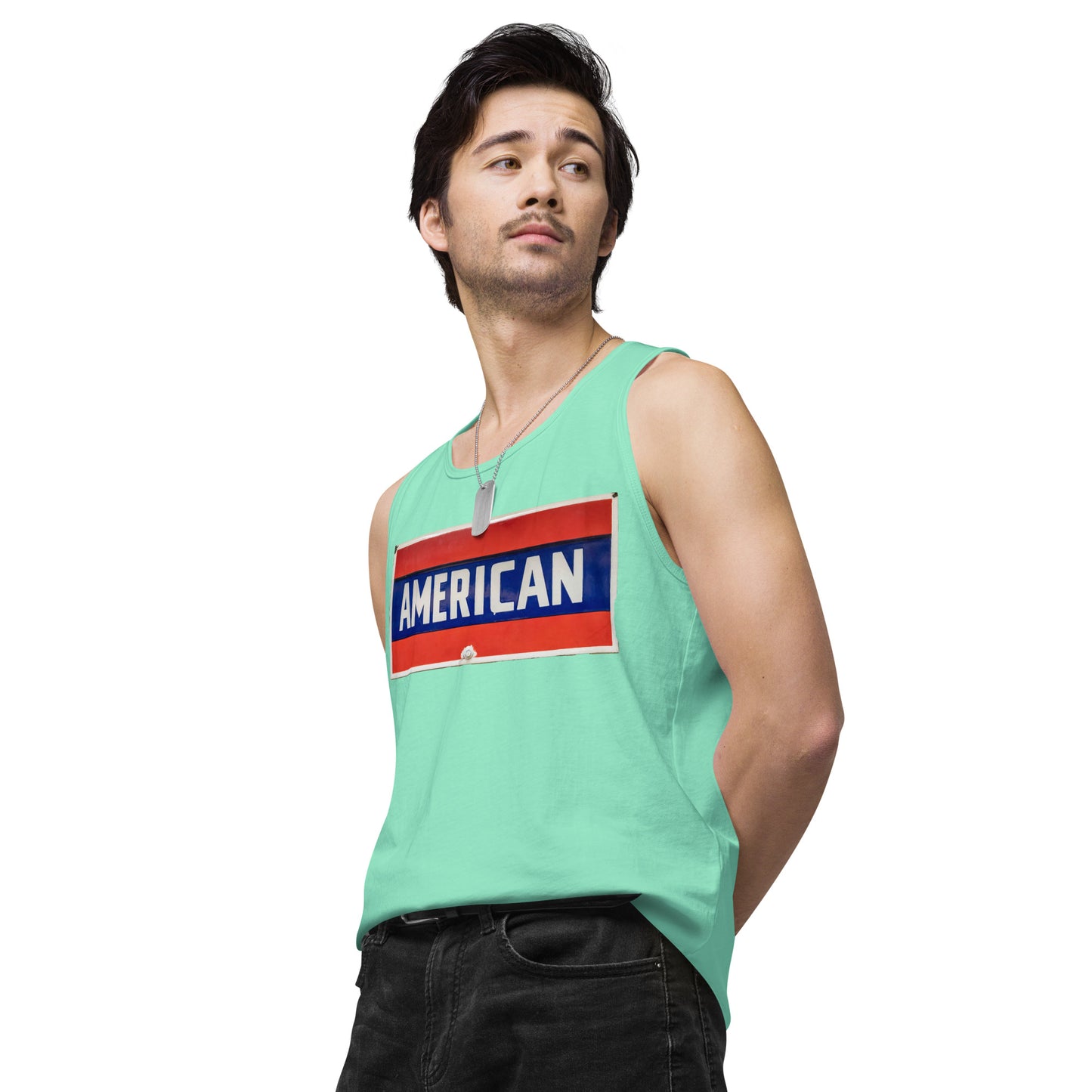 American Sign Porcelain Vintage Style Men’s premium tank top