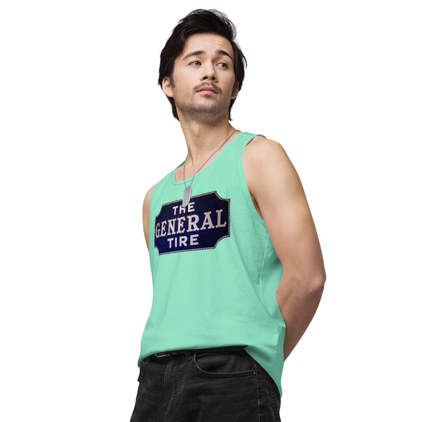 Vintage Tire Tin Style Men’s premium tank top