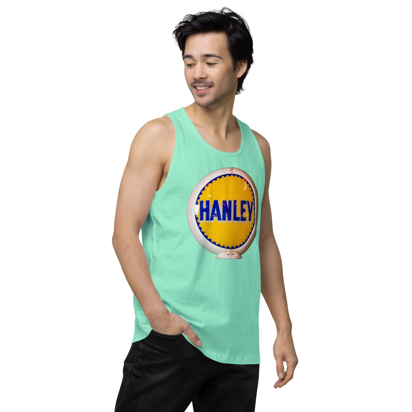 Retro Gas Globe Handly Men’s premium tank top