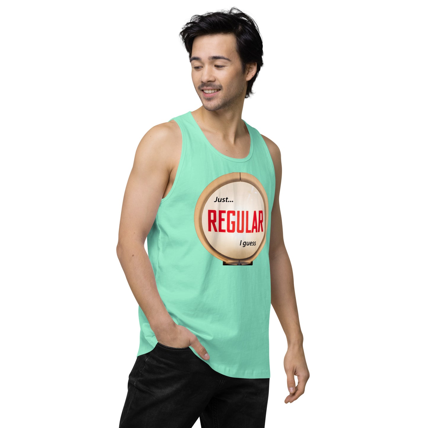 Retro Gas Globe Style Regular Men’s premium tank top