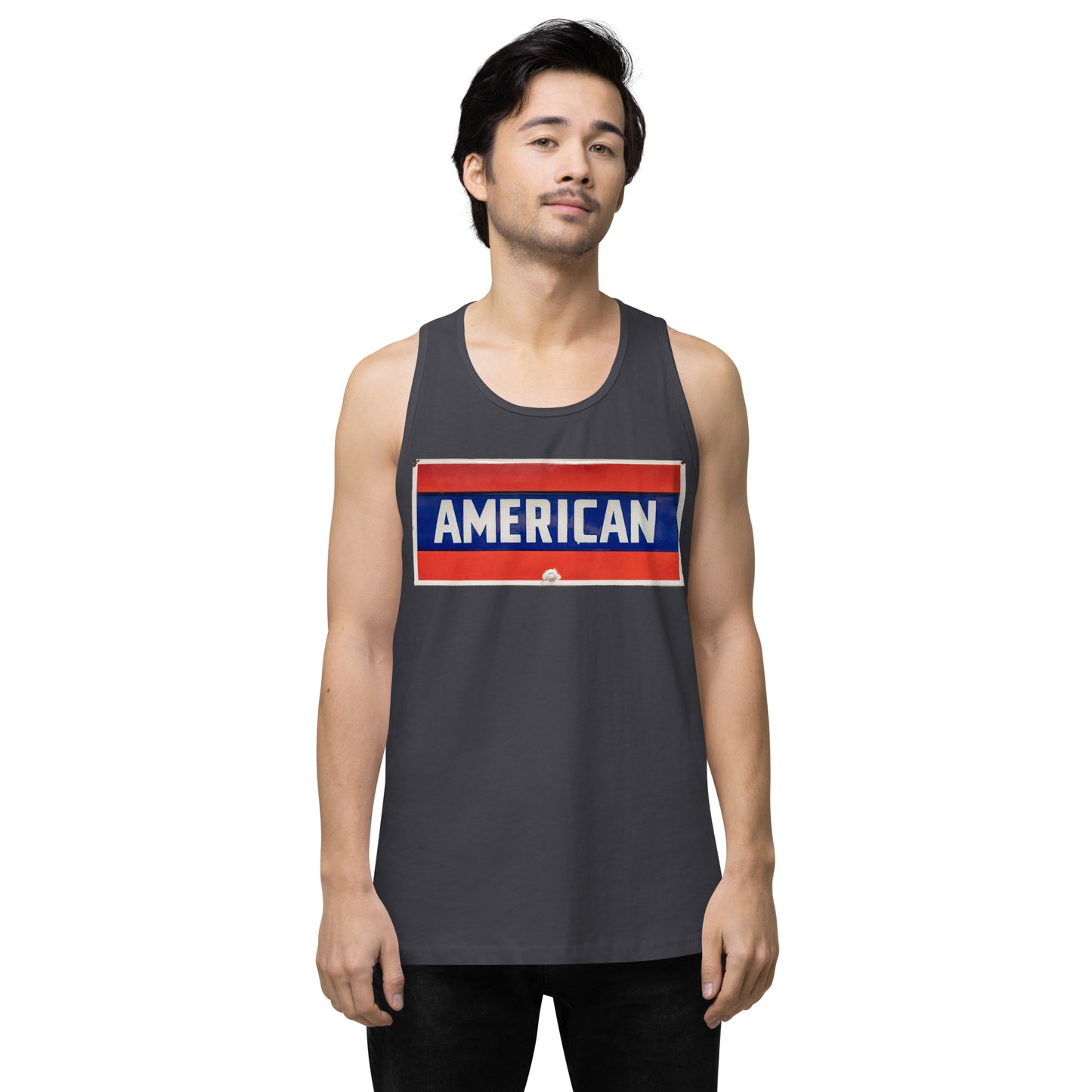 American Sign Porcelain Vintage Style Men’s premium tank top