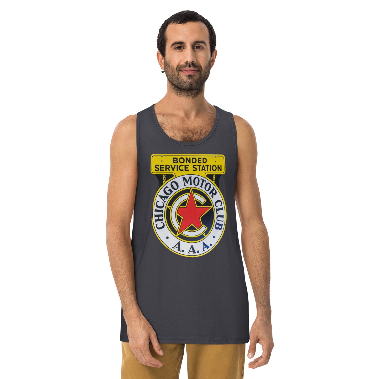 Chicago Motor Club Tin Style Men’s premium tank top