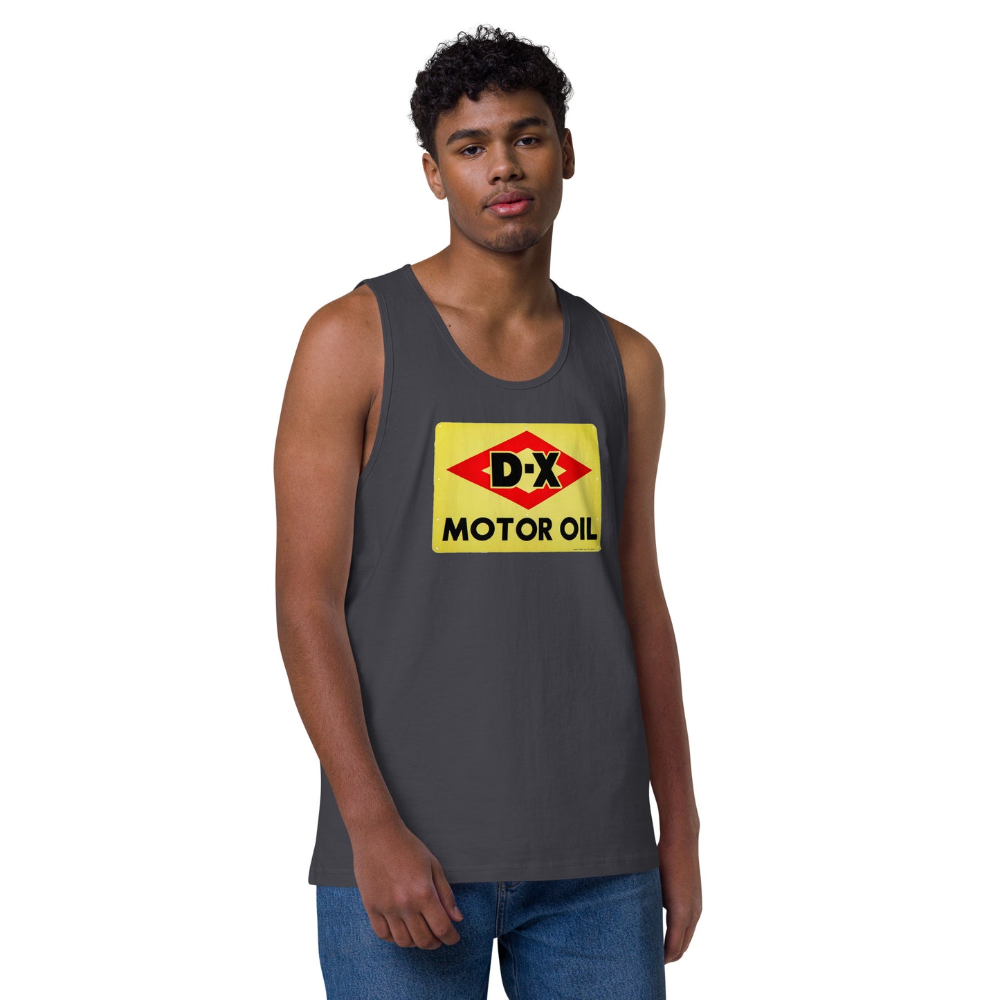 DX Oil Vintage Sign Style Men’s premium tank top