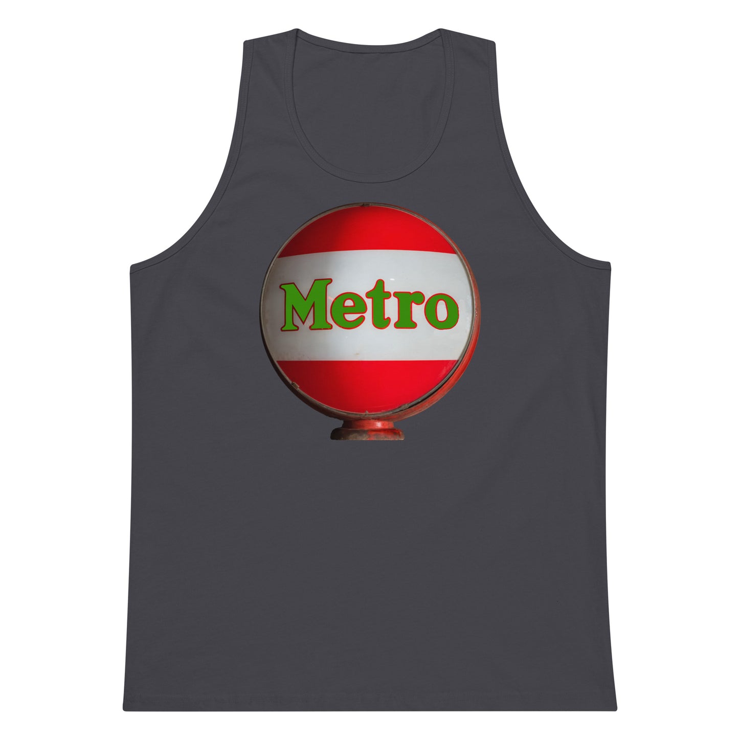 Retro Metro Globe Style Men’s premium tank top