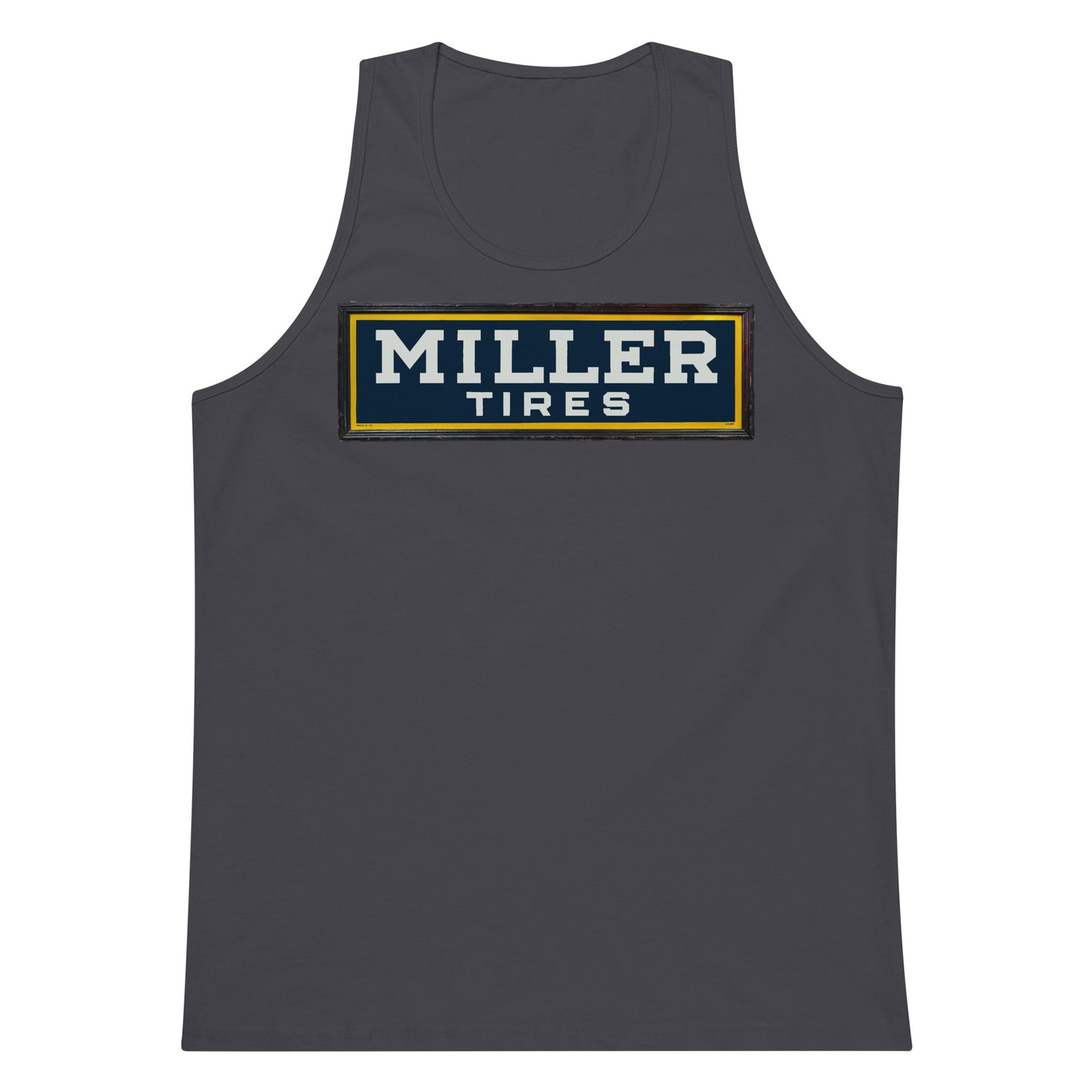 Vintage Miller Tire Sign Men’s premium tank top