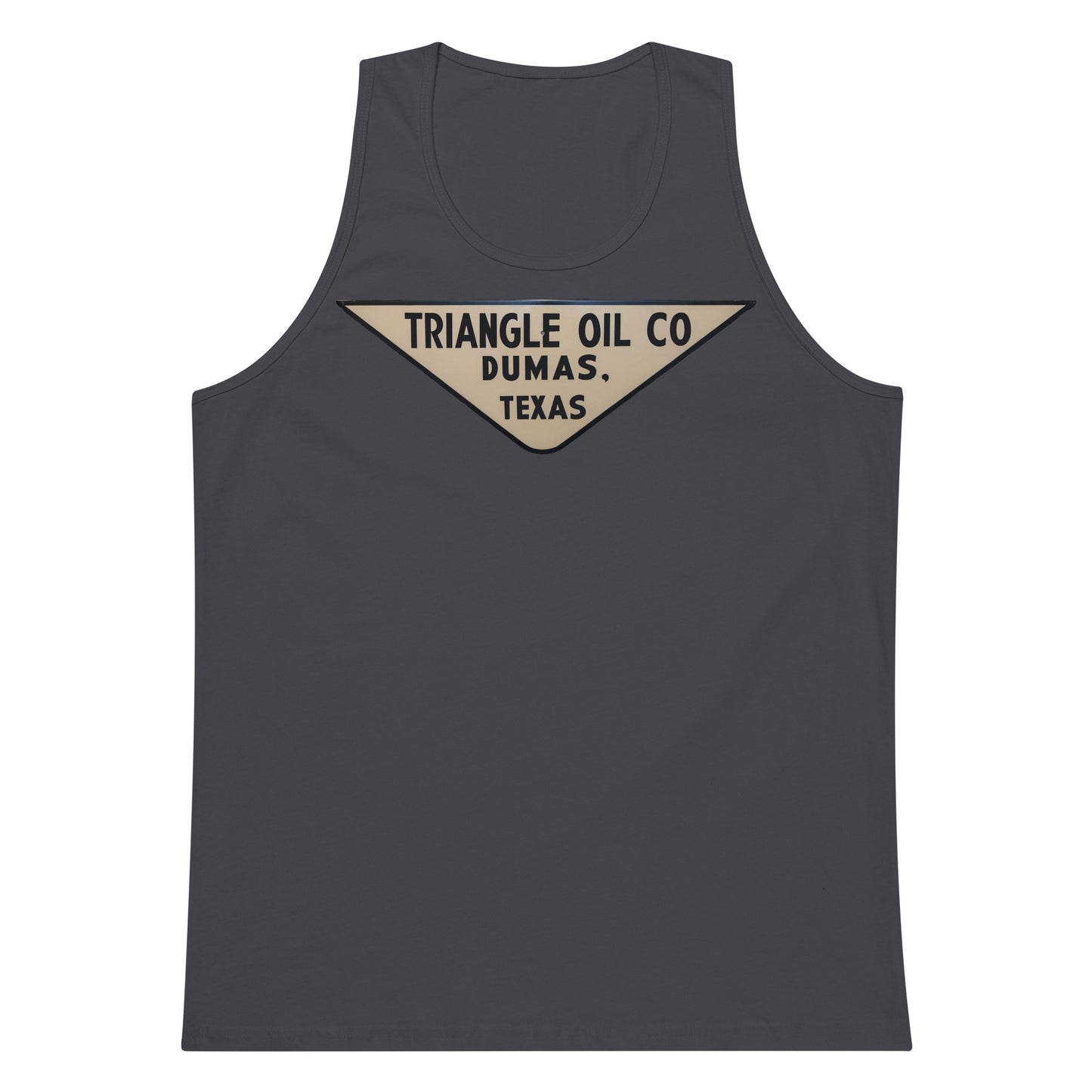 Retro Triangle Oil Company Tin Style Men’s premium tank top