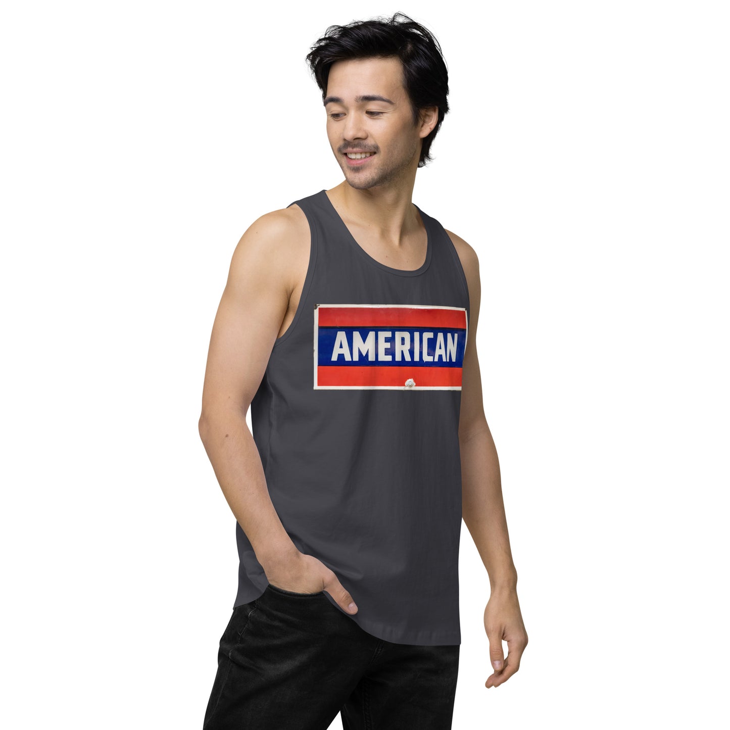 American Sign Porcelain Vintage Style Men’s premium tank top