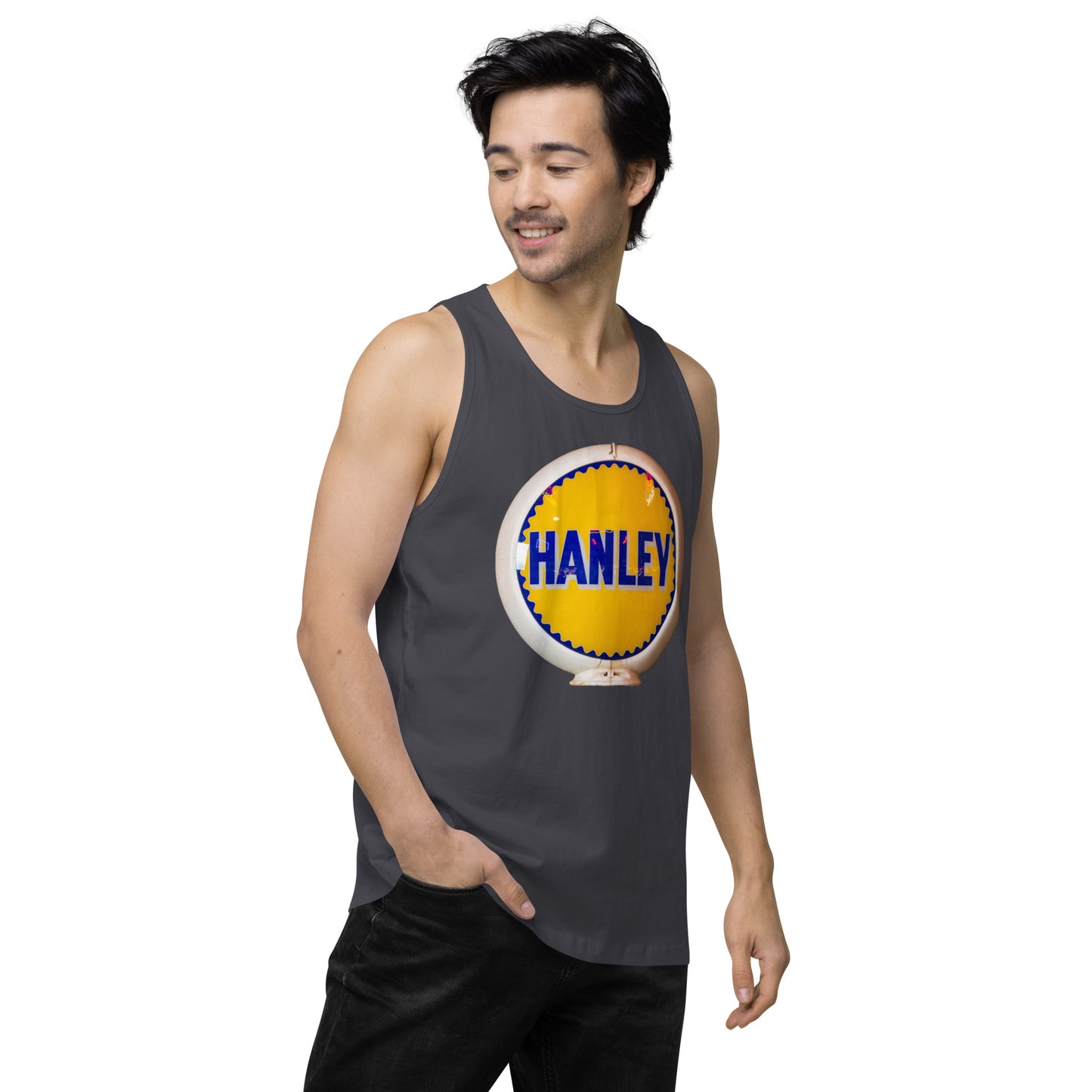 Retro Gas Globe Handly Men’s premium tank top