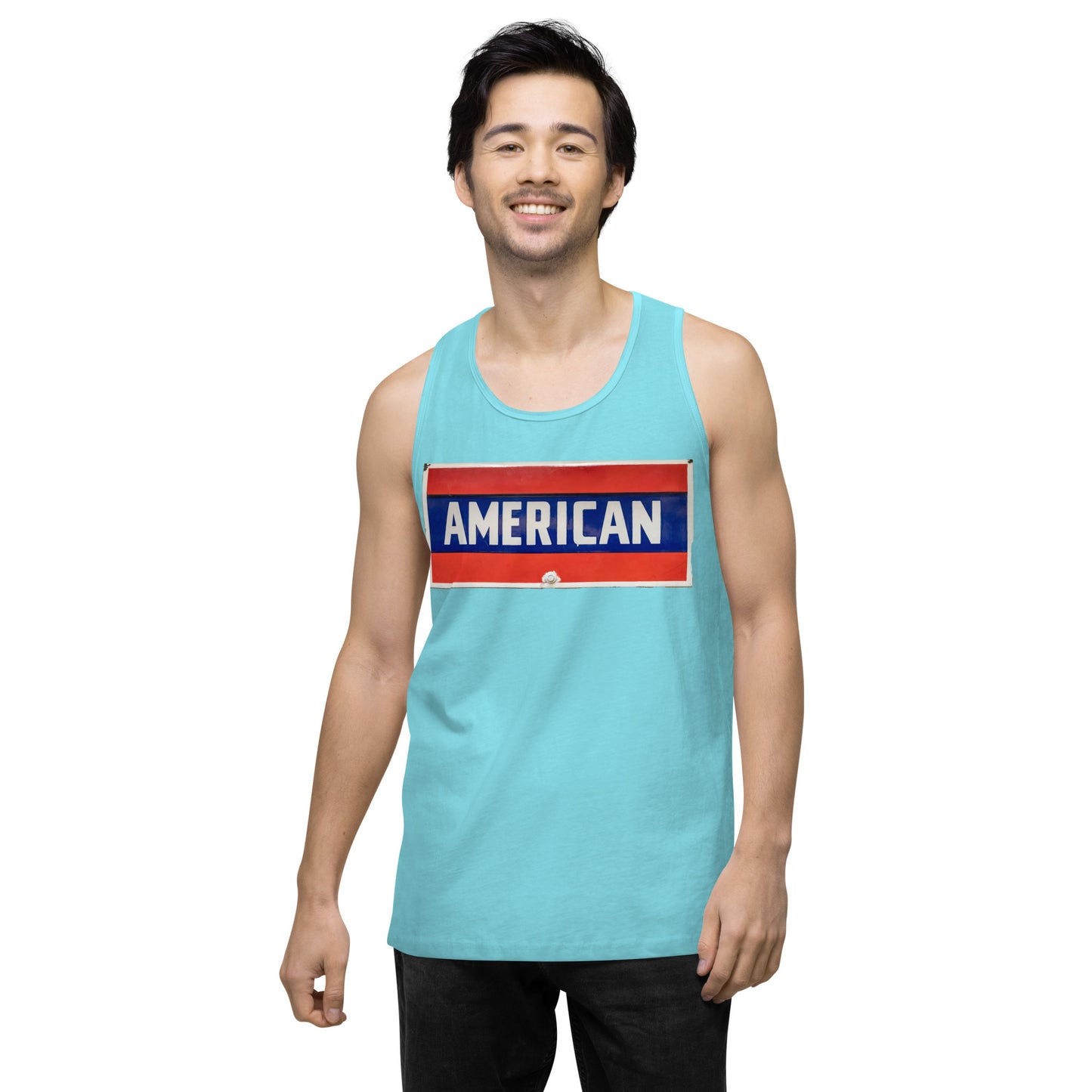 American Sign Porcelain Vintage Style Men’s premium tank top