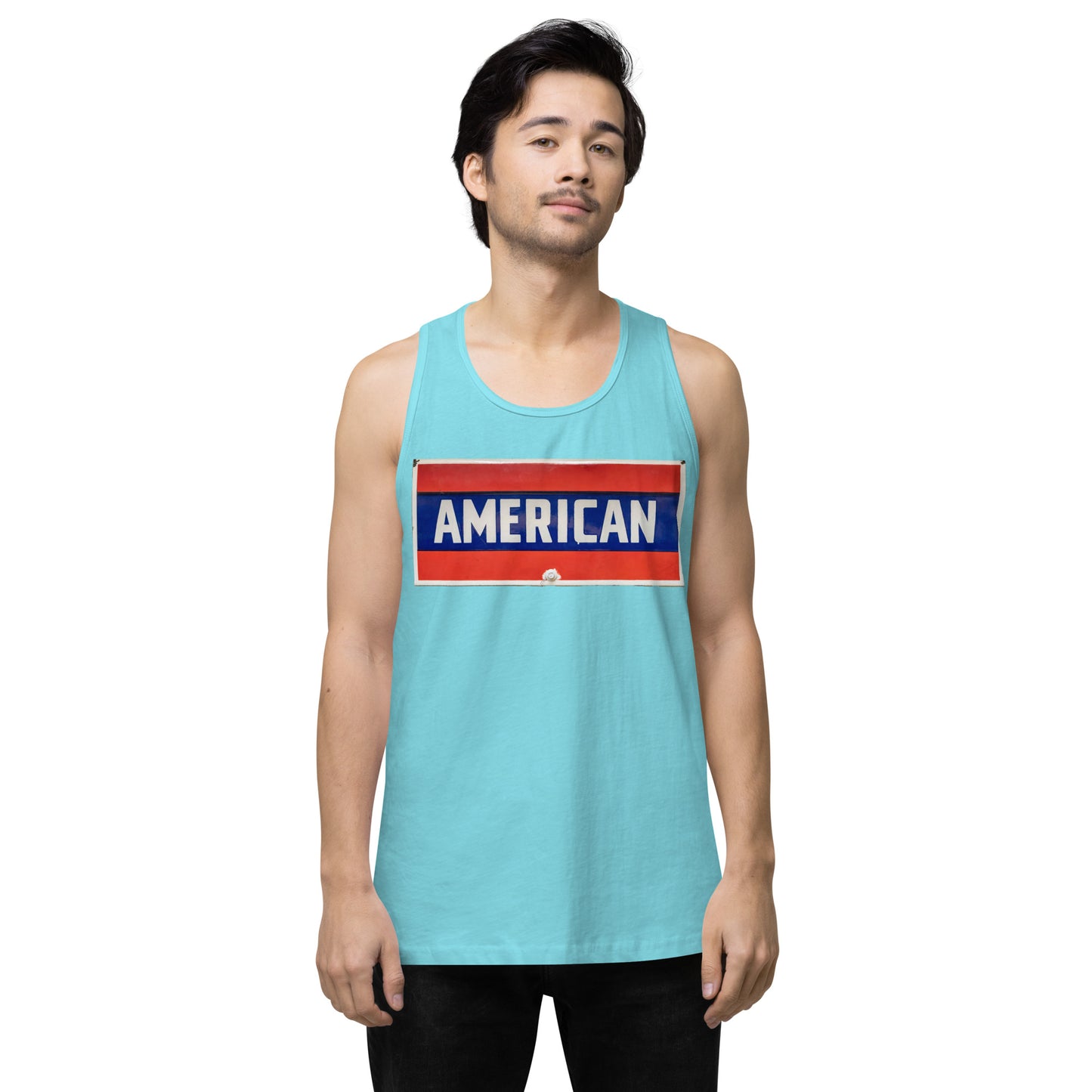 American Sign Porcelain Vintage Style Men’s premium tank top