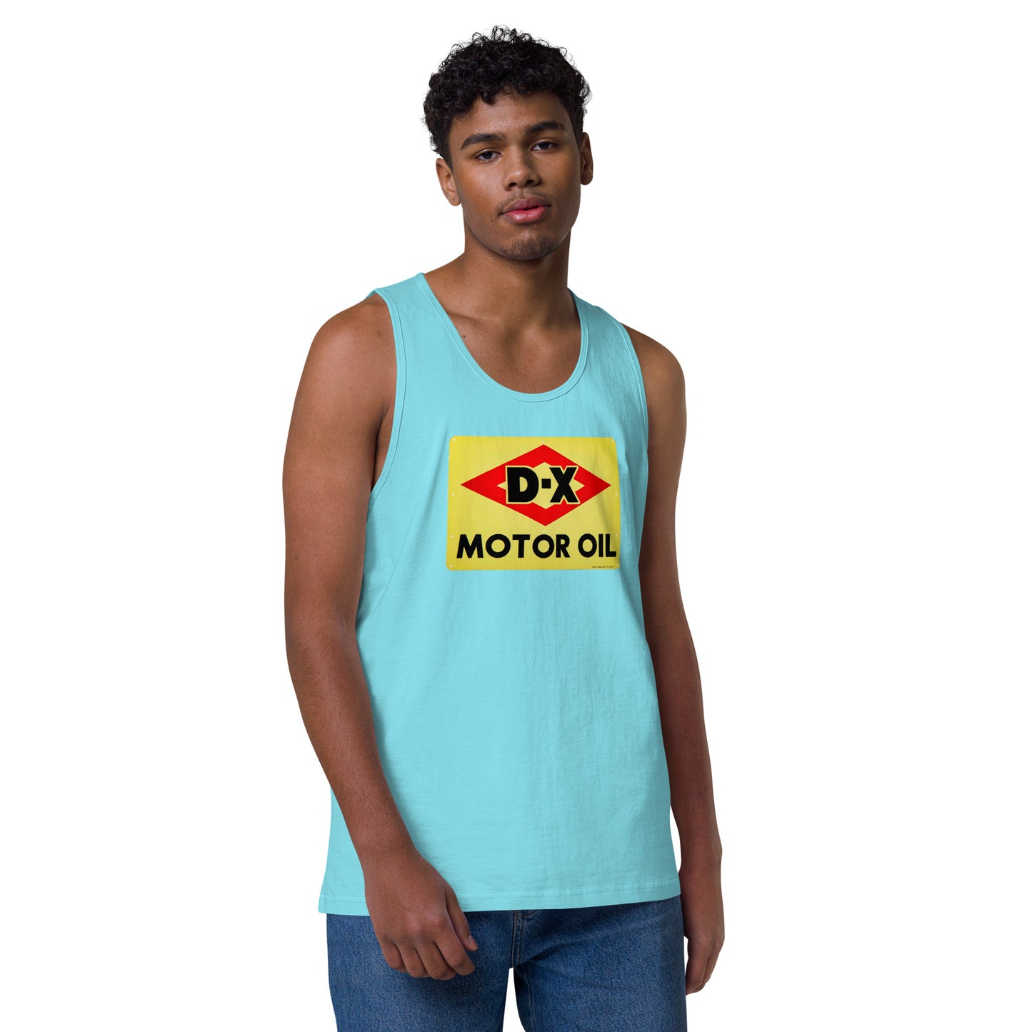 DX Oil Vintage Sign Style Men’s premium tank top