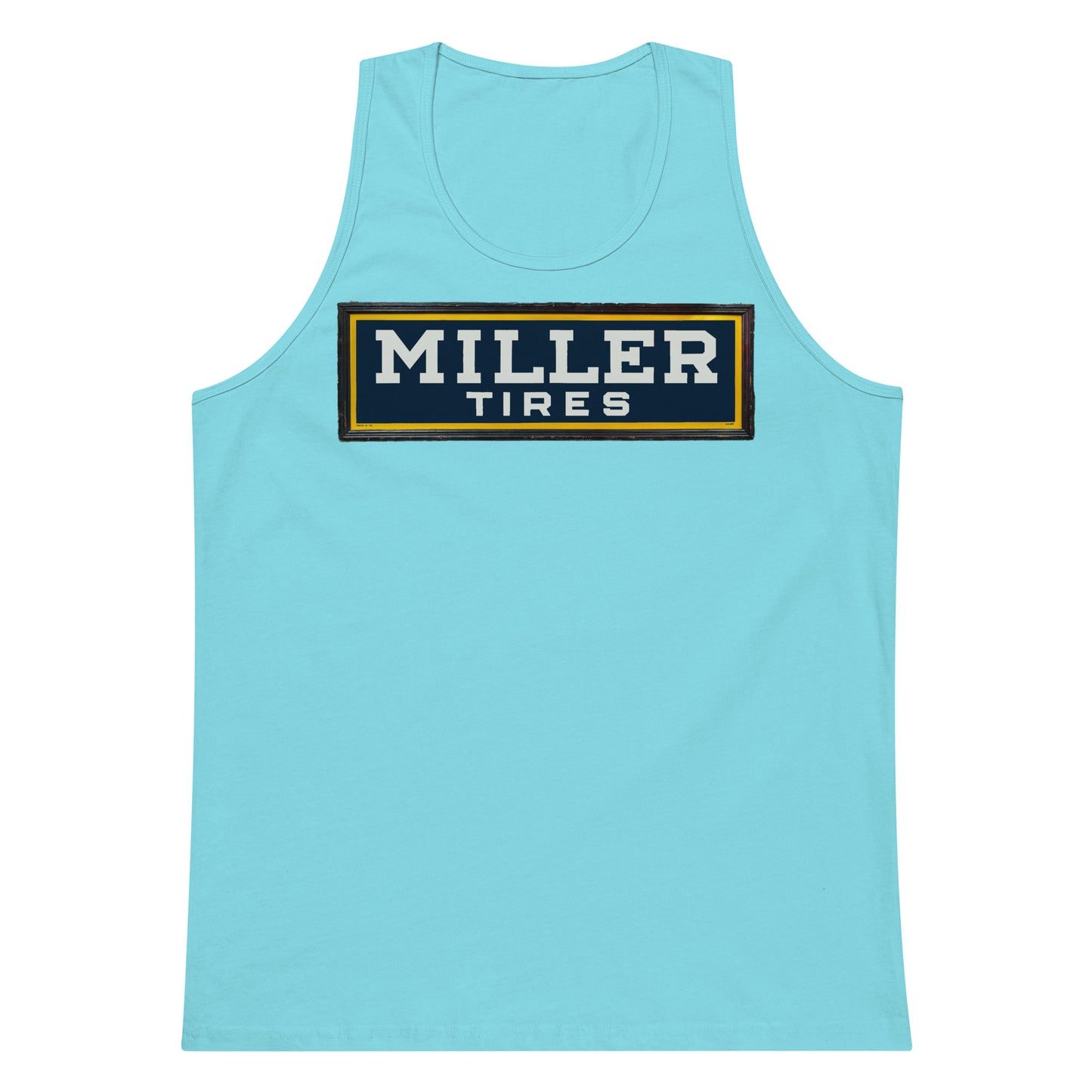 Vintage Miller Tire Sign Men’s premium tank top