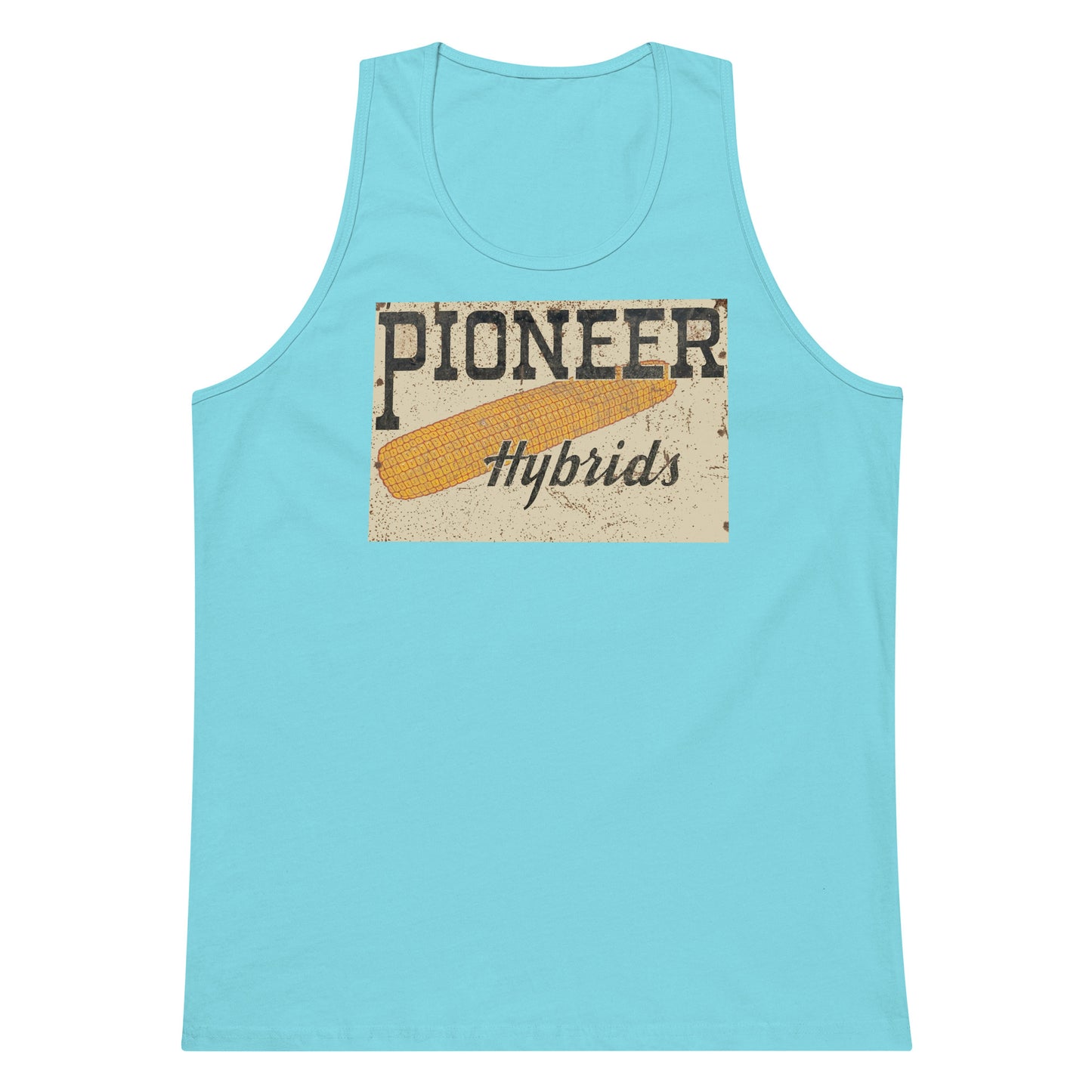 Vintage Pioneer Sign Men’s premium tank top